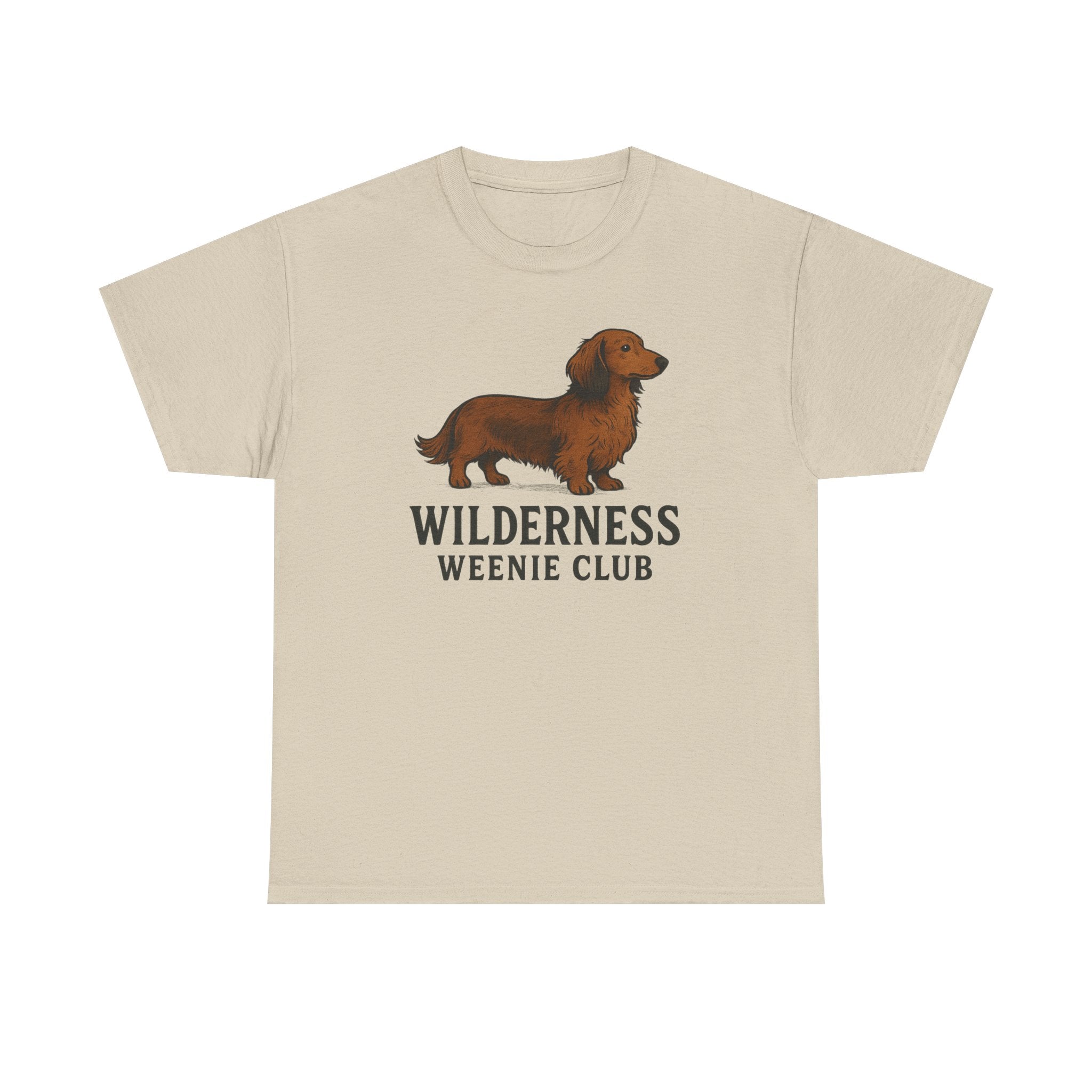 Dachshund T-Shirt — "Wilderness Weenie Club" Cute Outdoorsy Dog Tee