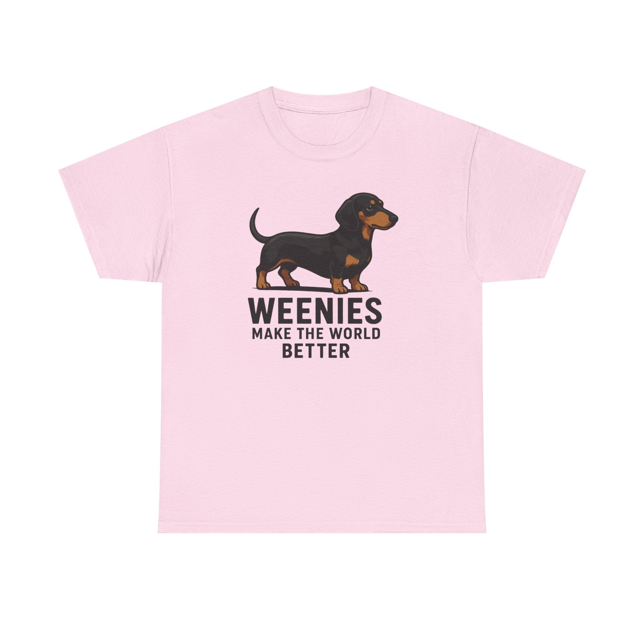 Dachshund Tee — "Weenies Make The World Better" Dog Lover Shirt