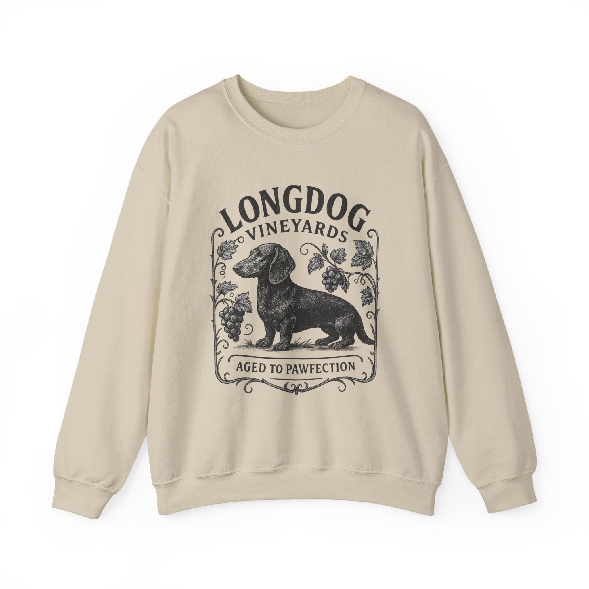 Dachshund Wine Lover Graphic crewneck sweatshirt