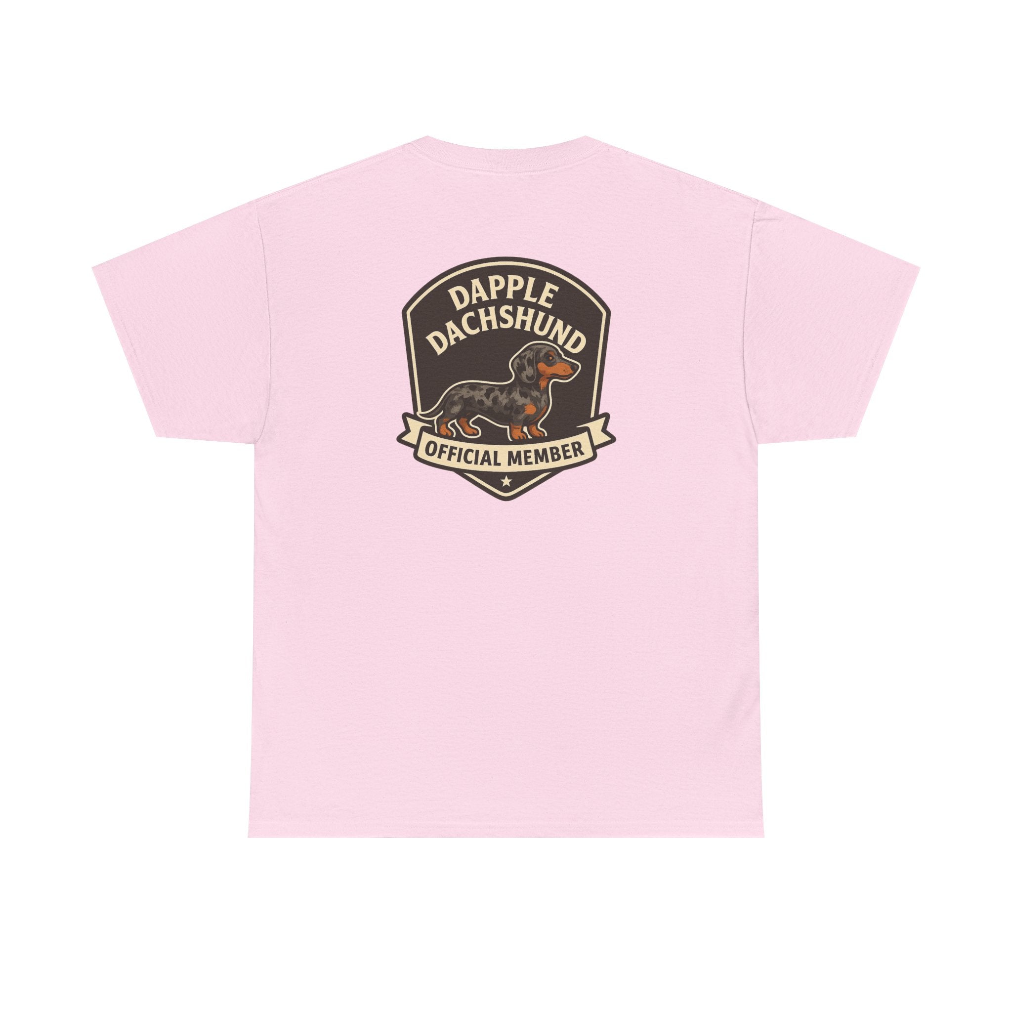 Dapple Dachshund Tee — "Official Member" Dog Lover Graphic T-Shirt
