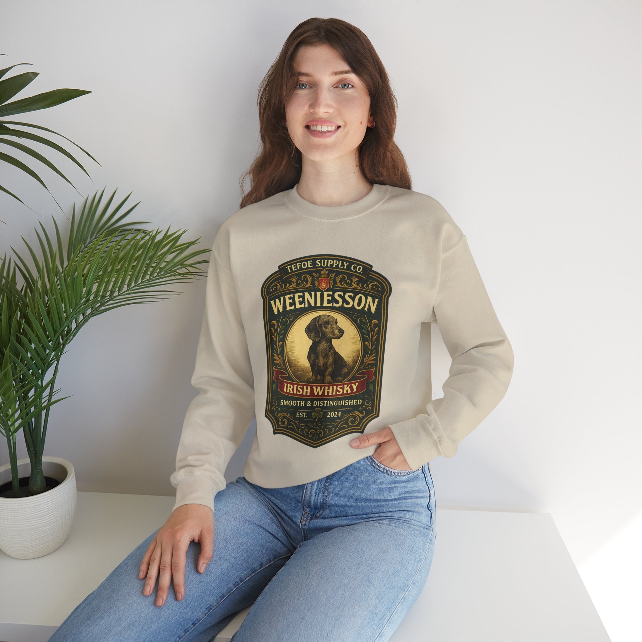 Dachshund Irish Whisky Sweatshirt