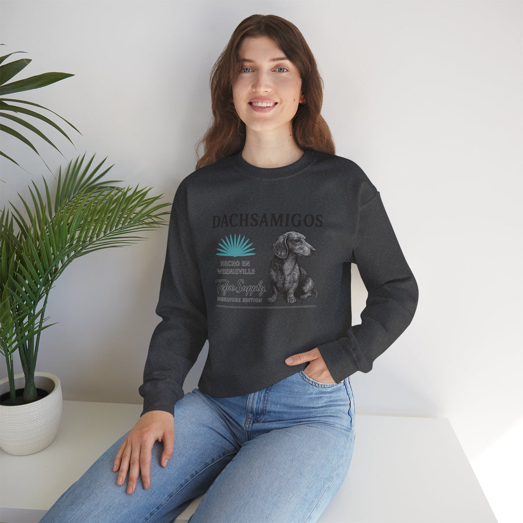 Dachsamigos Sweatshirt — Cute Dachshund Graphic Crewneck