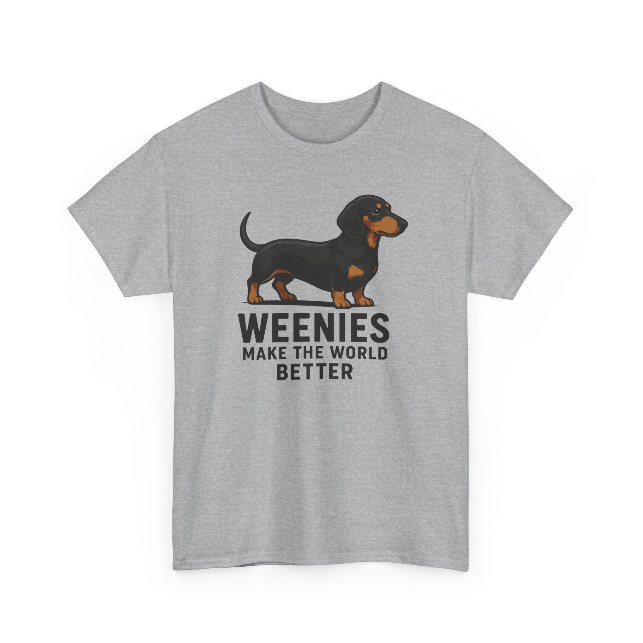 Dachshund Tee — "Weenies Make The World Better" Dog Lover Shirt