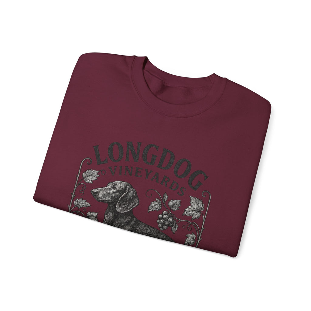 Dachshund Wine Lover Graphic crewneck sweatshirt