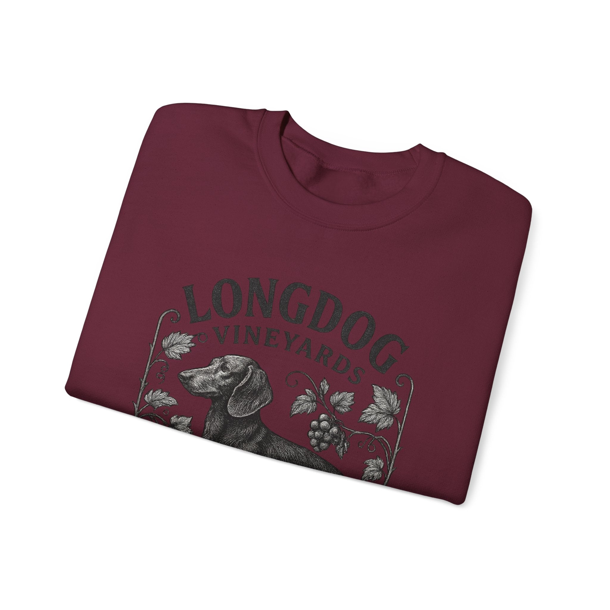 Dachshund Wine Lover Graphic crewneck sweatshirt
