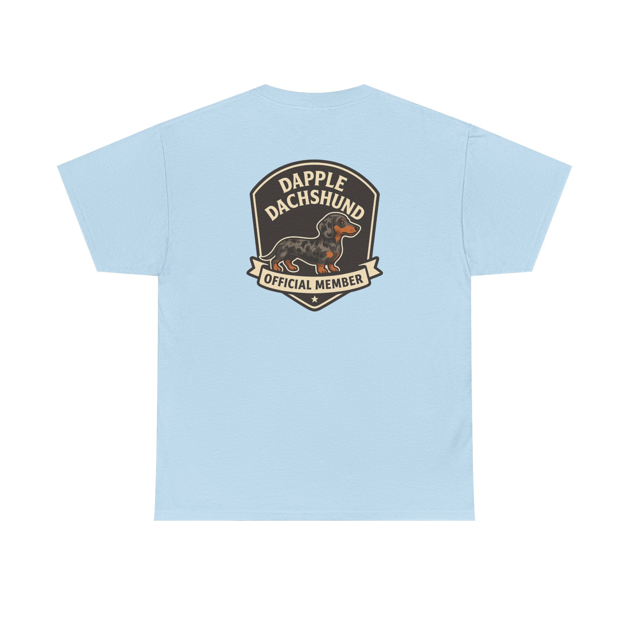 Dapple Dachshund Tee — "Official Member" Dog Lover Graphic T-Shirt