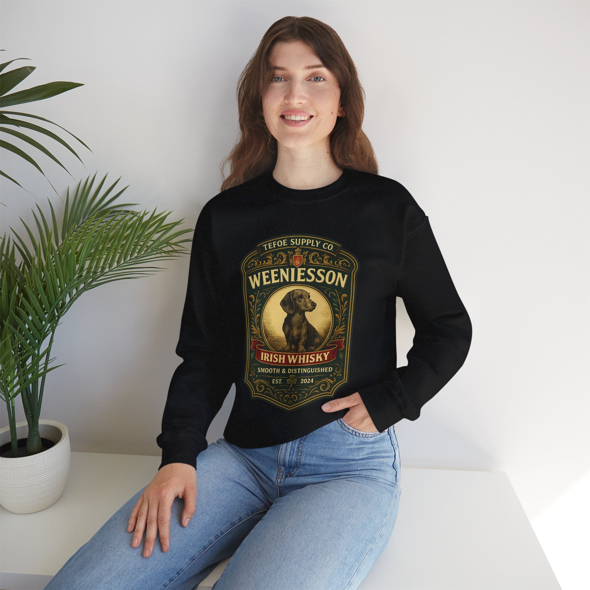 Dachshund Irish Whisky Sweatshirt