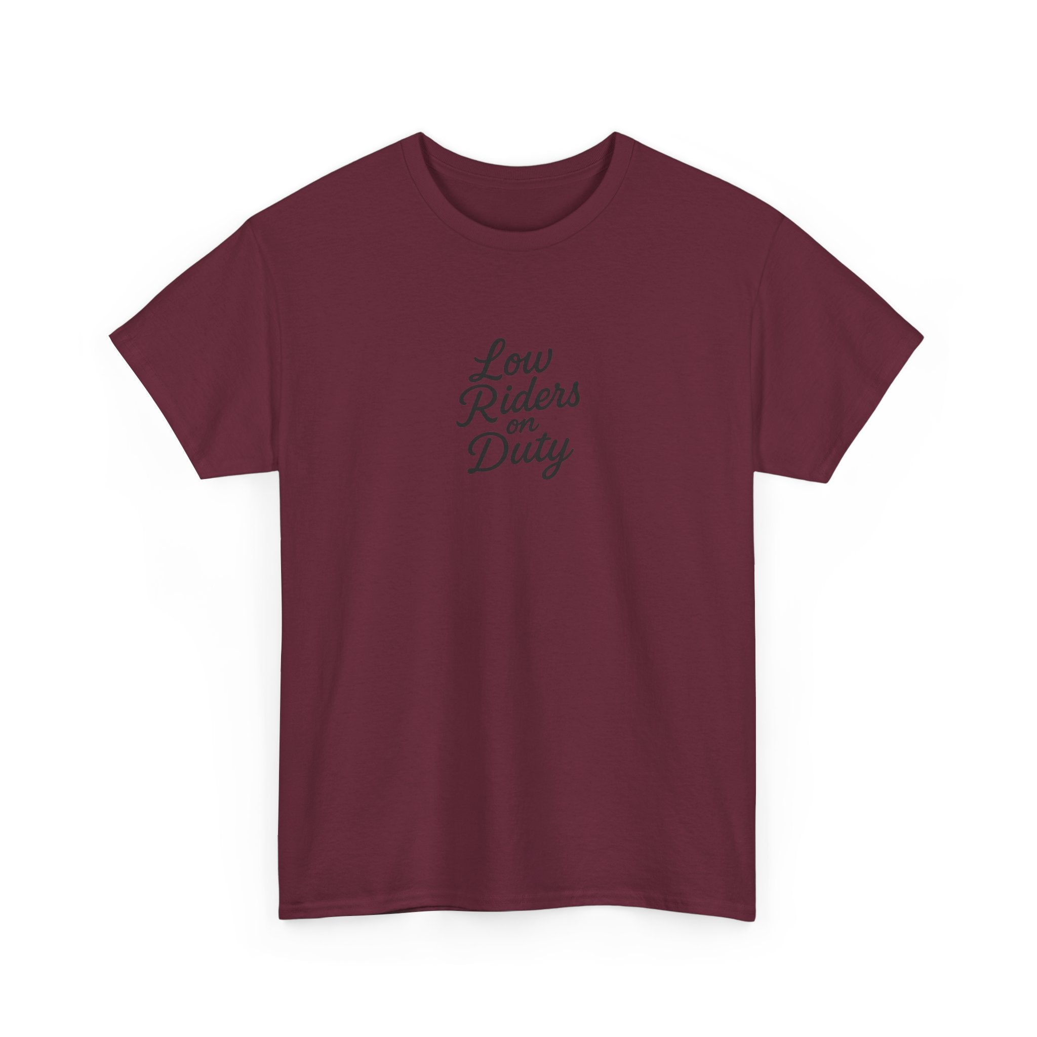 Dachshund Duo Tee – "Low Riders on Duty" Cute Wiener Dog T‑Shirt