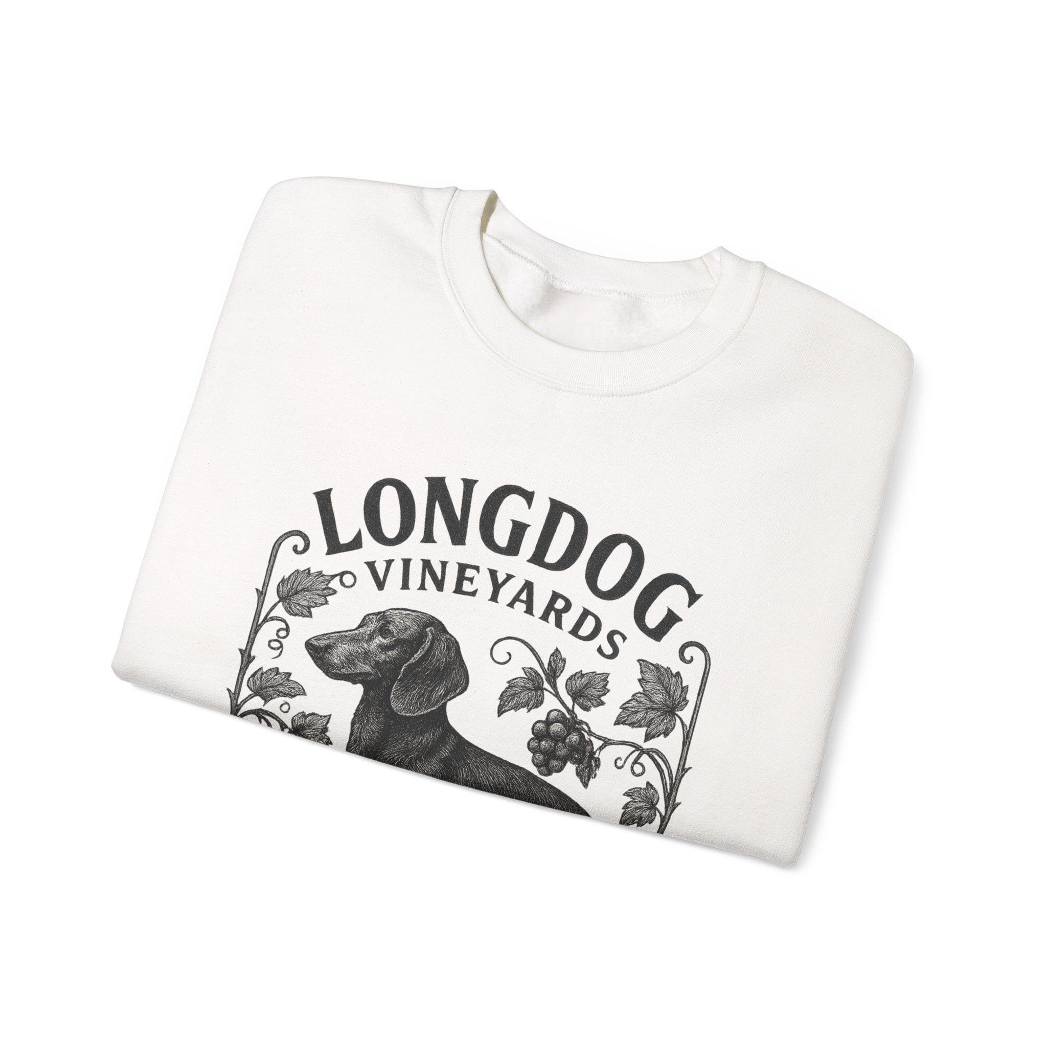 Dachshund Wine Lover Graphic crewneck sweatshirt