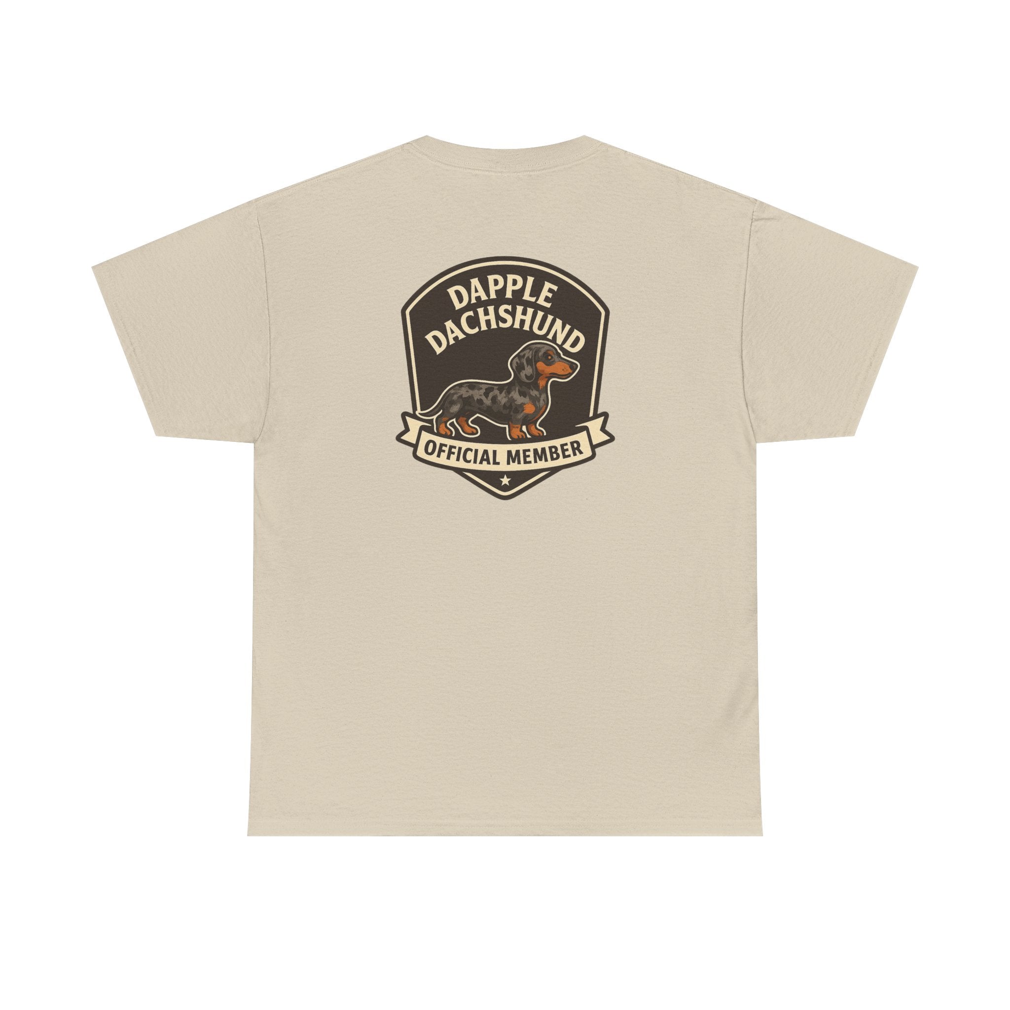 Dapple Dachshund Tee — "Official Member" Dog Lover Graphic T-Shirt