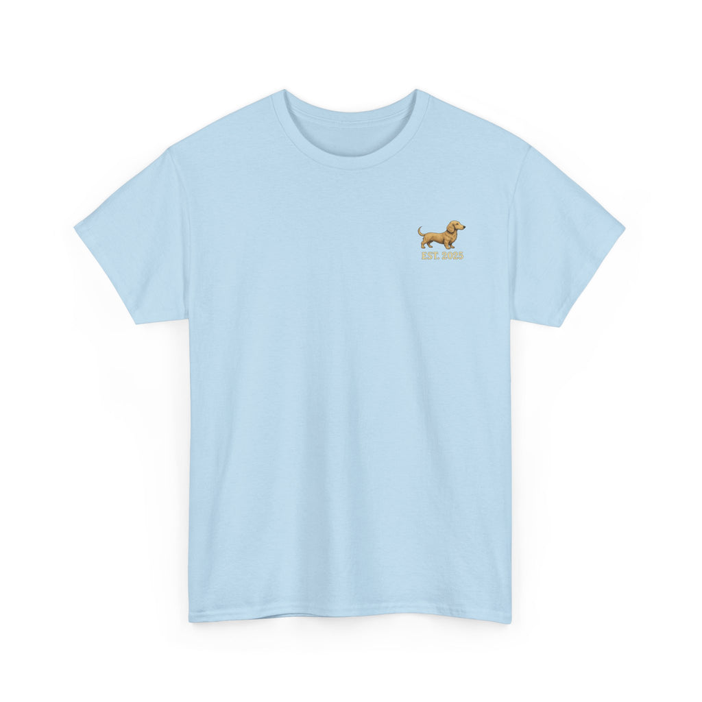 Dachshund T-Shirt — "The Wiener Works Co." Graphic Tee