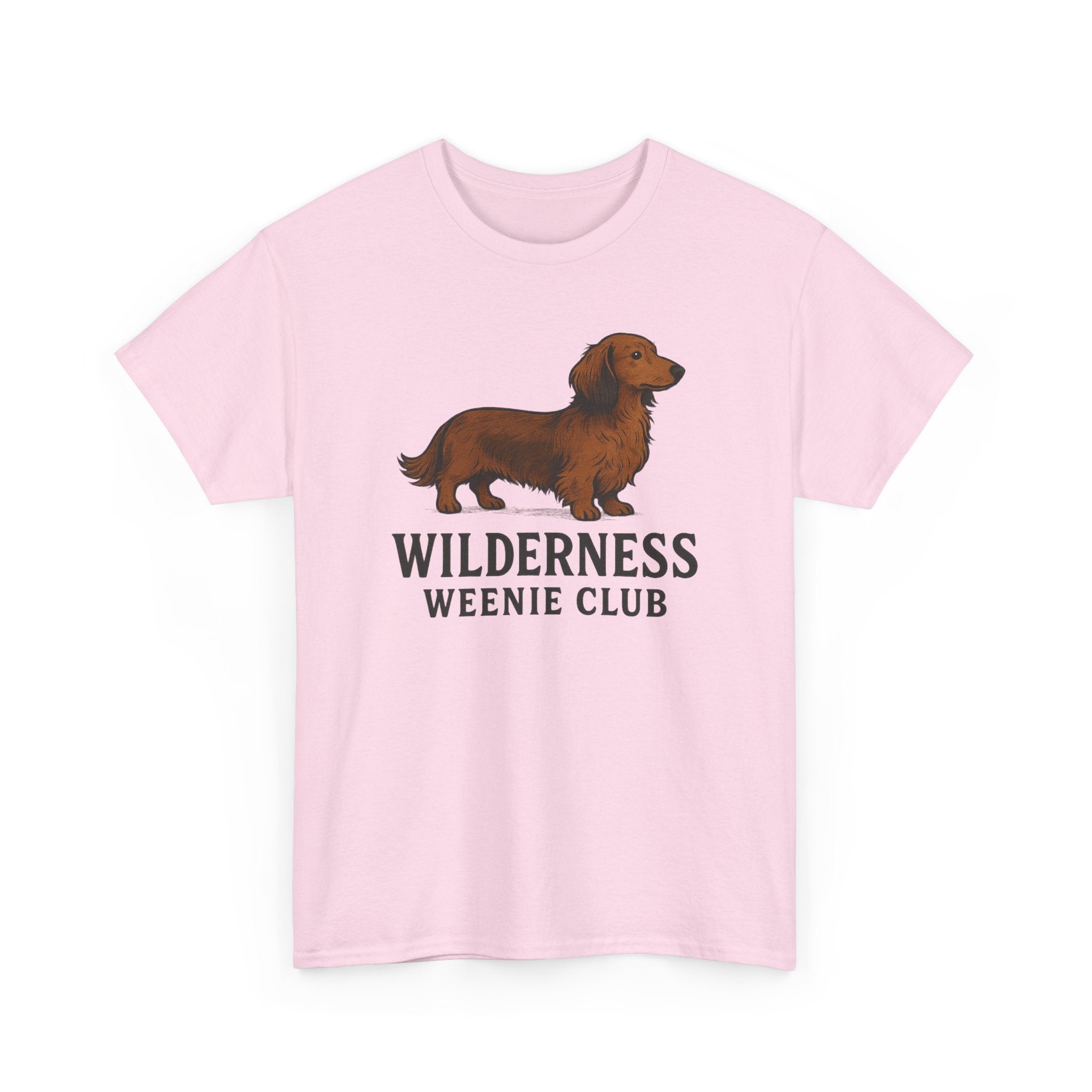 Dachshund T-Shirt — "Wilderness Weenie Club" Cute Outdoorsy Dog Tee