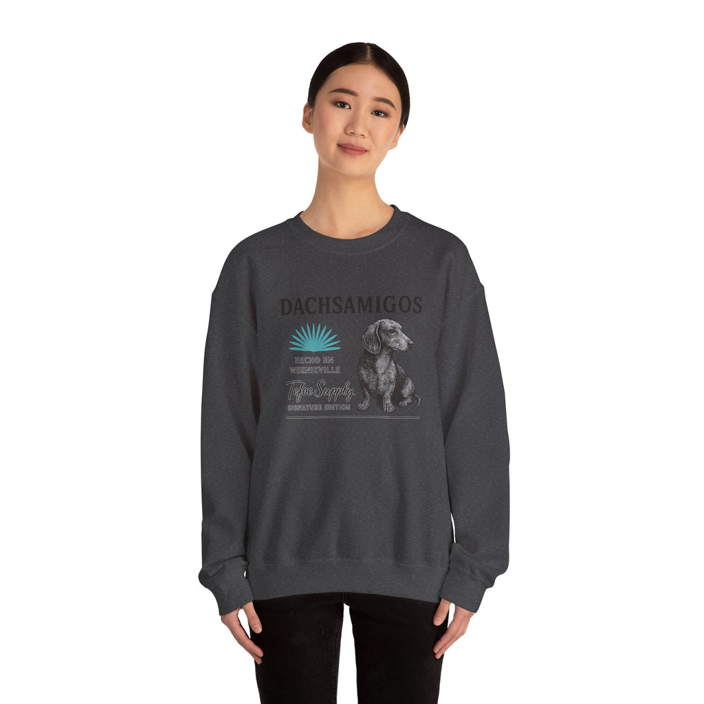 Dachsamigos Sweatshirt — Cute Dachshund Graphic Crewneck
