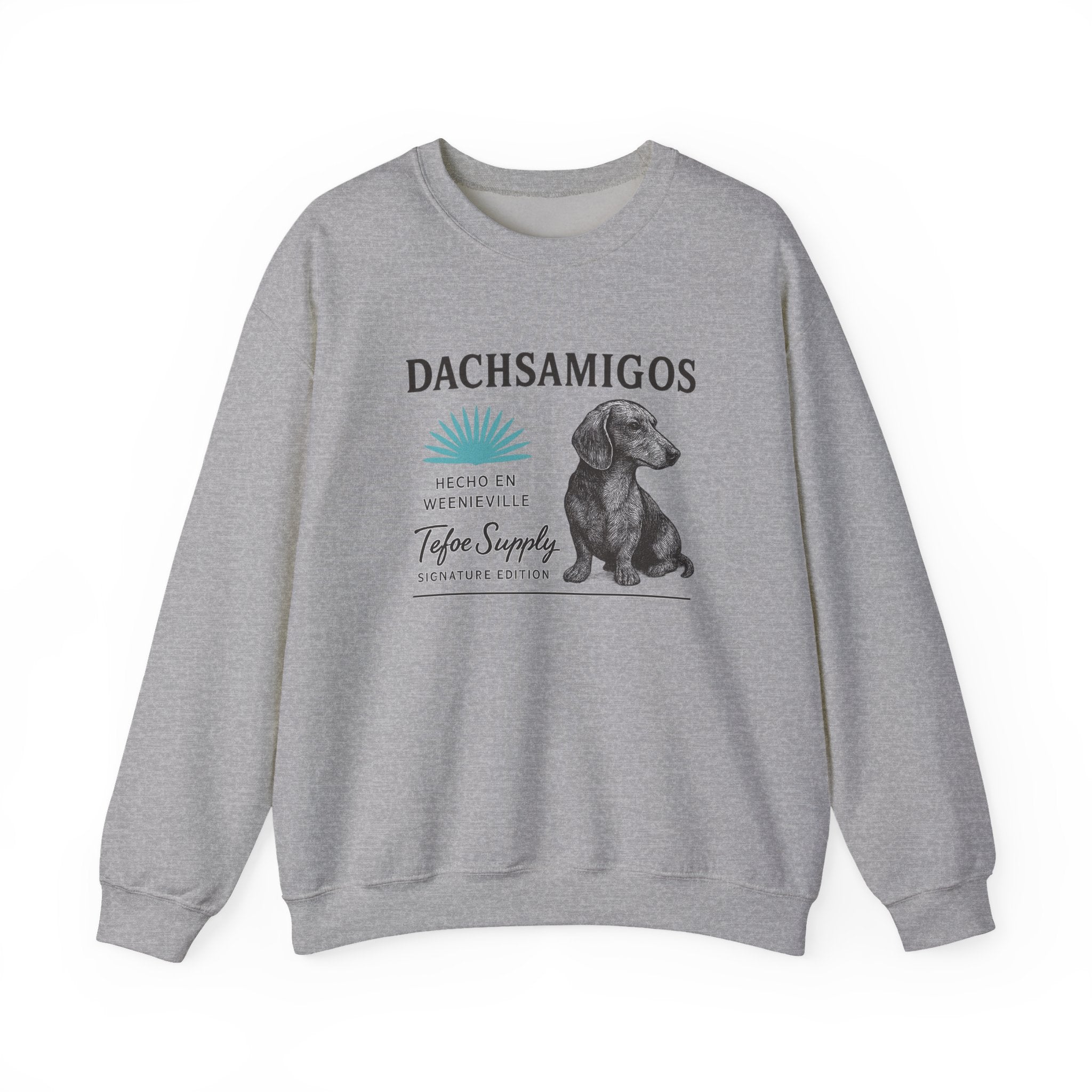 Dachsamigos Sweatshirt — Cute Dachshund Graphic Crewneck