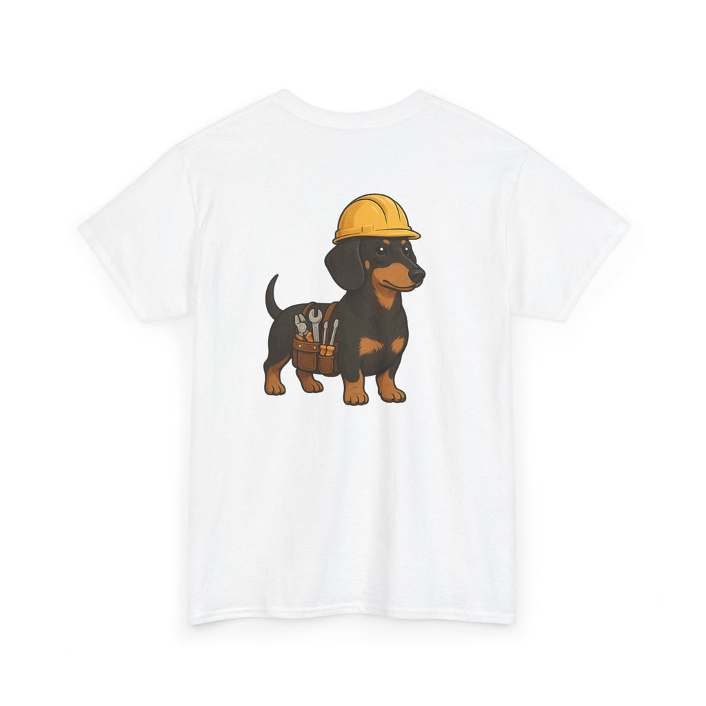 Dachshund Construction Crew Tee — Cute Dog Builder Graphic T-Shirt