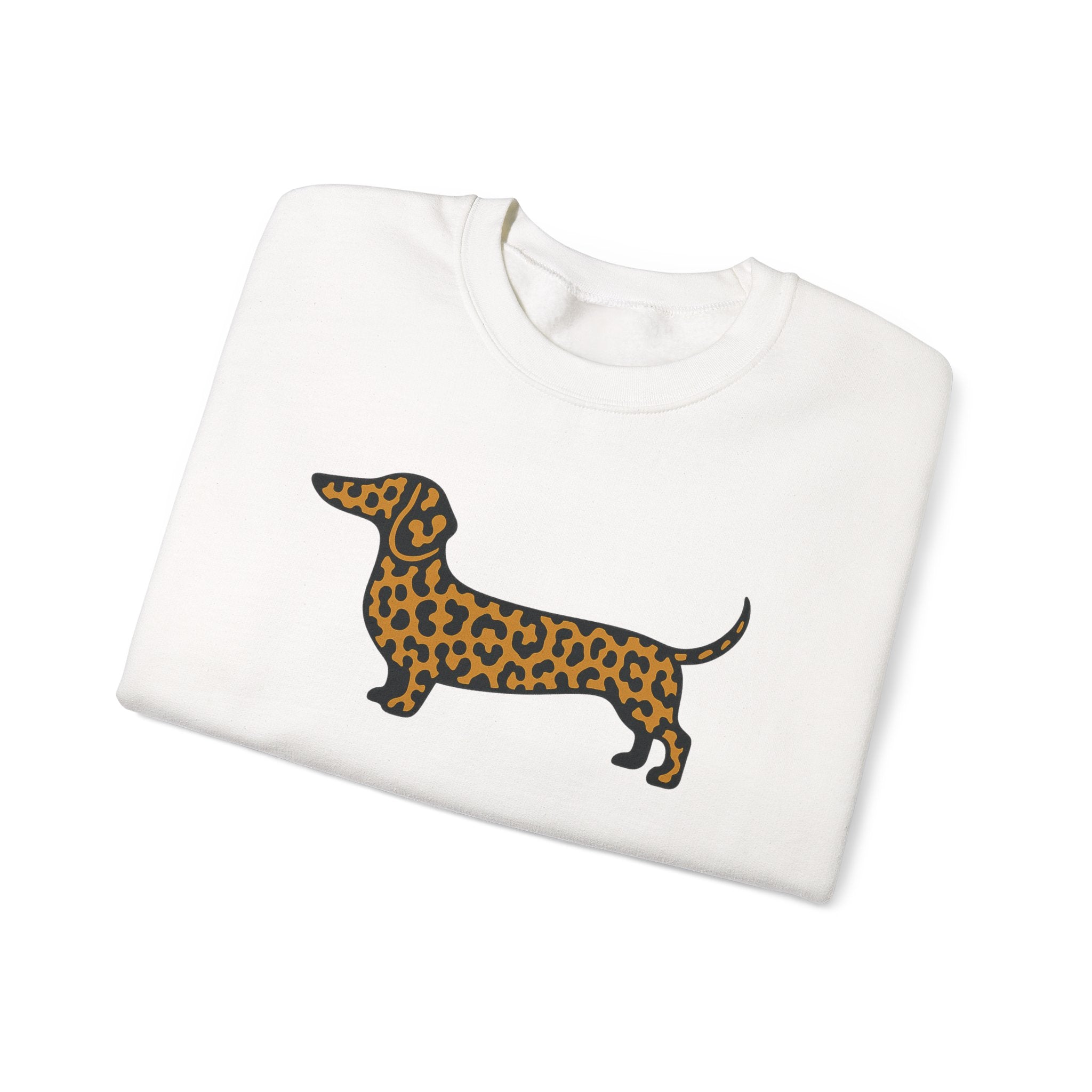 Leopard Print Dachshund Sweatshirt