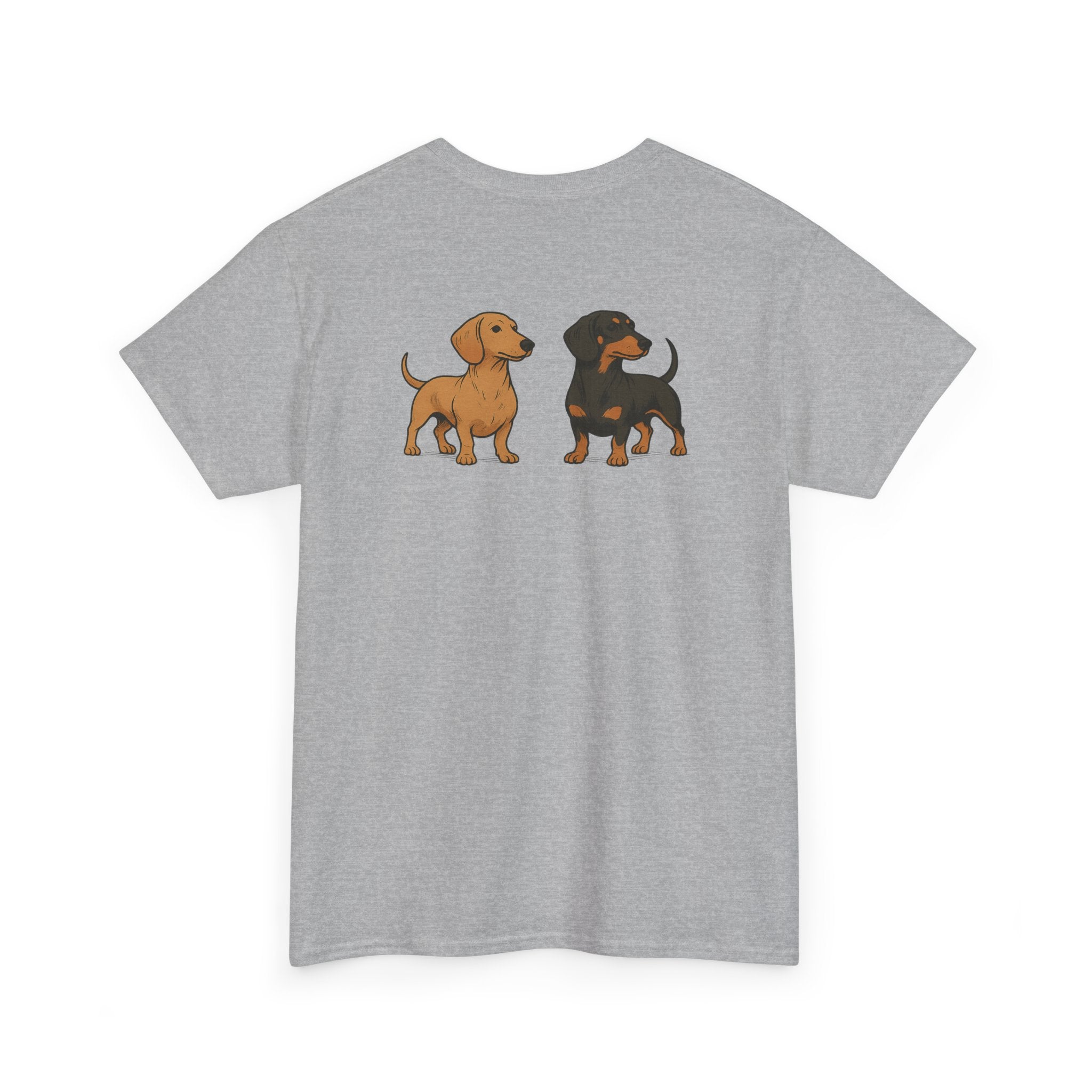 Dachshund Duo Tee – "Low Riders on Duty" Cute Wiener Dog T‑Shirt