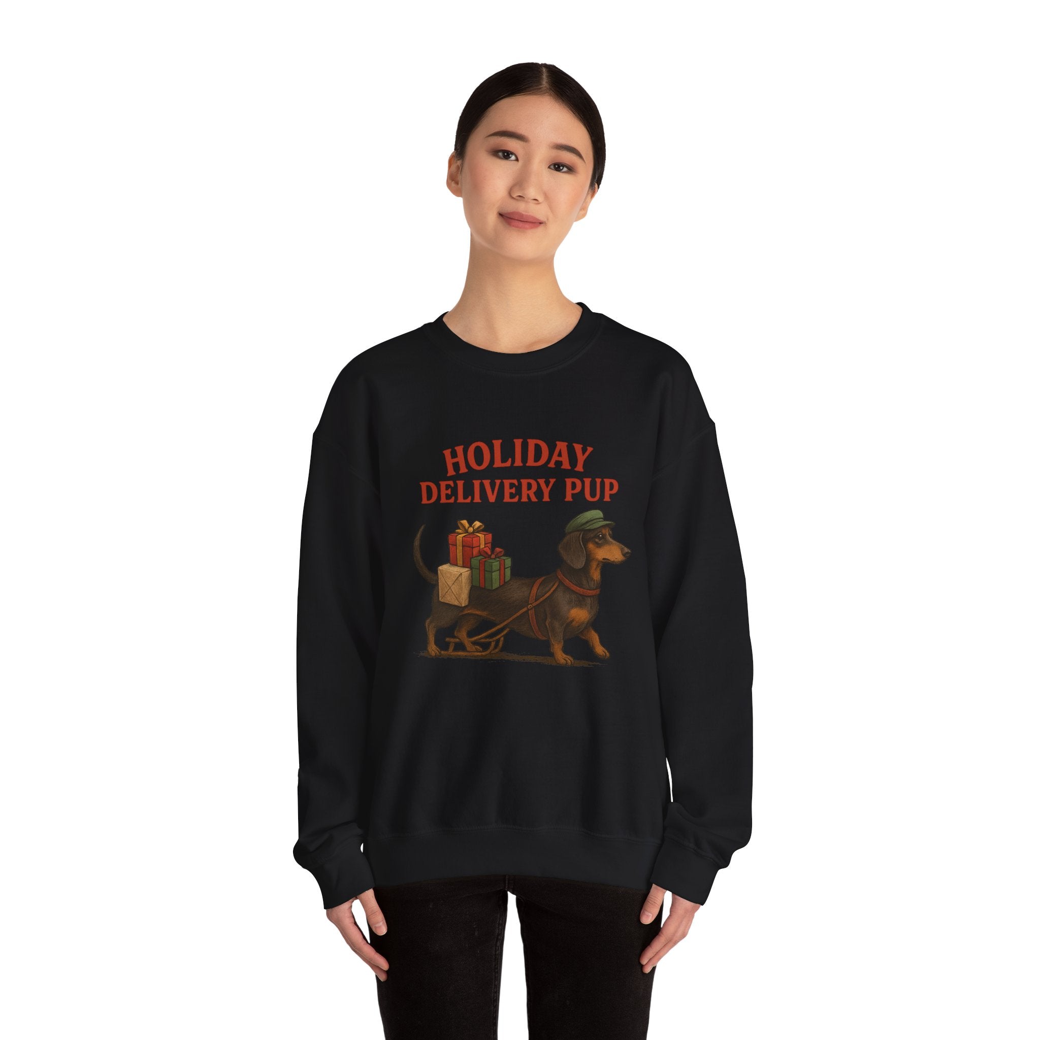 Holiday Delivery dachshund Sweatshirt – Dachshund Christmas Crewneck