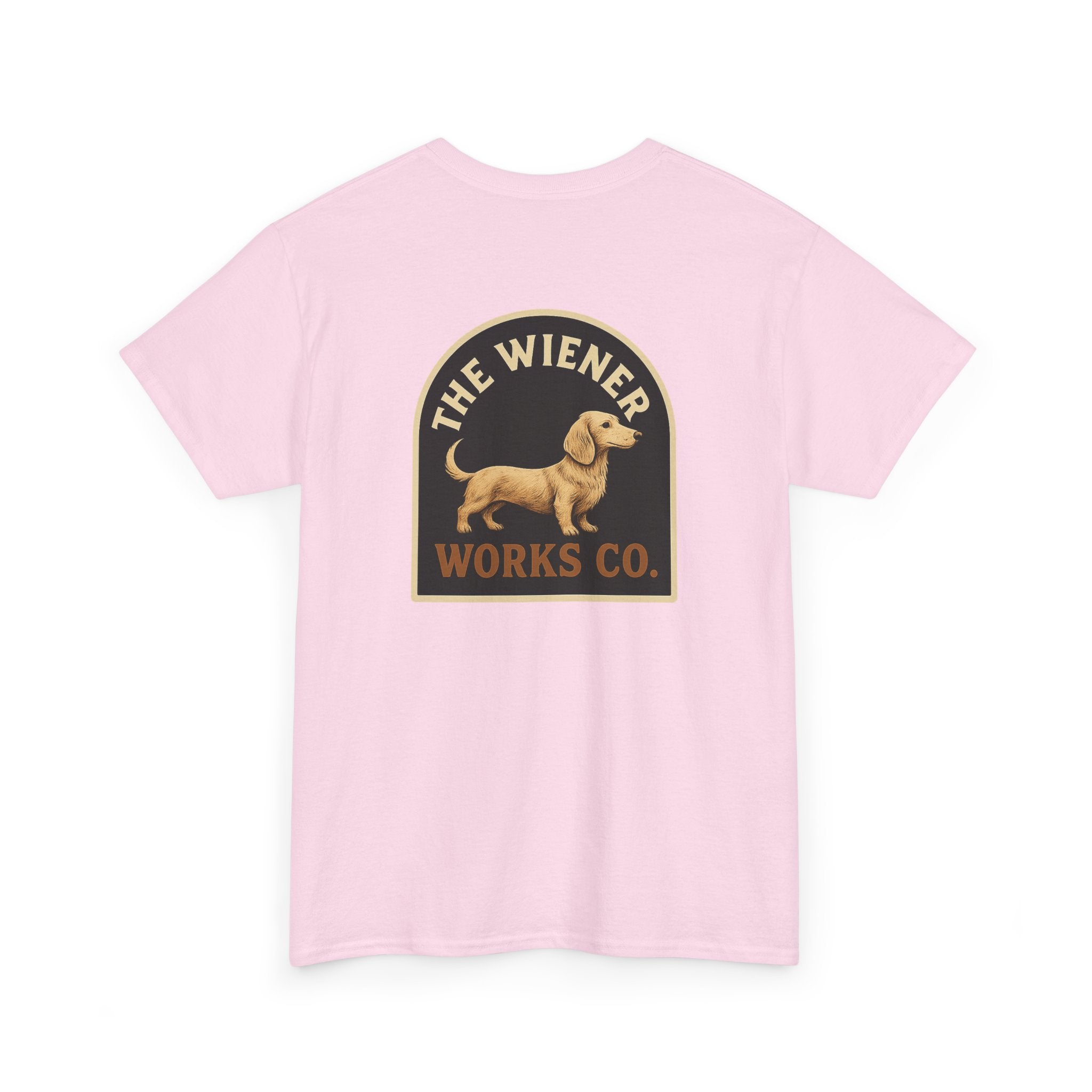 Dachshund T-Shirt — "The Wiener Works Co." Graphic Tee