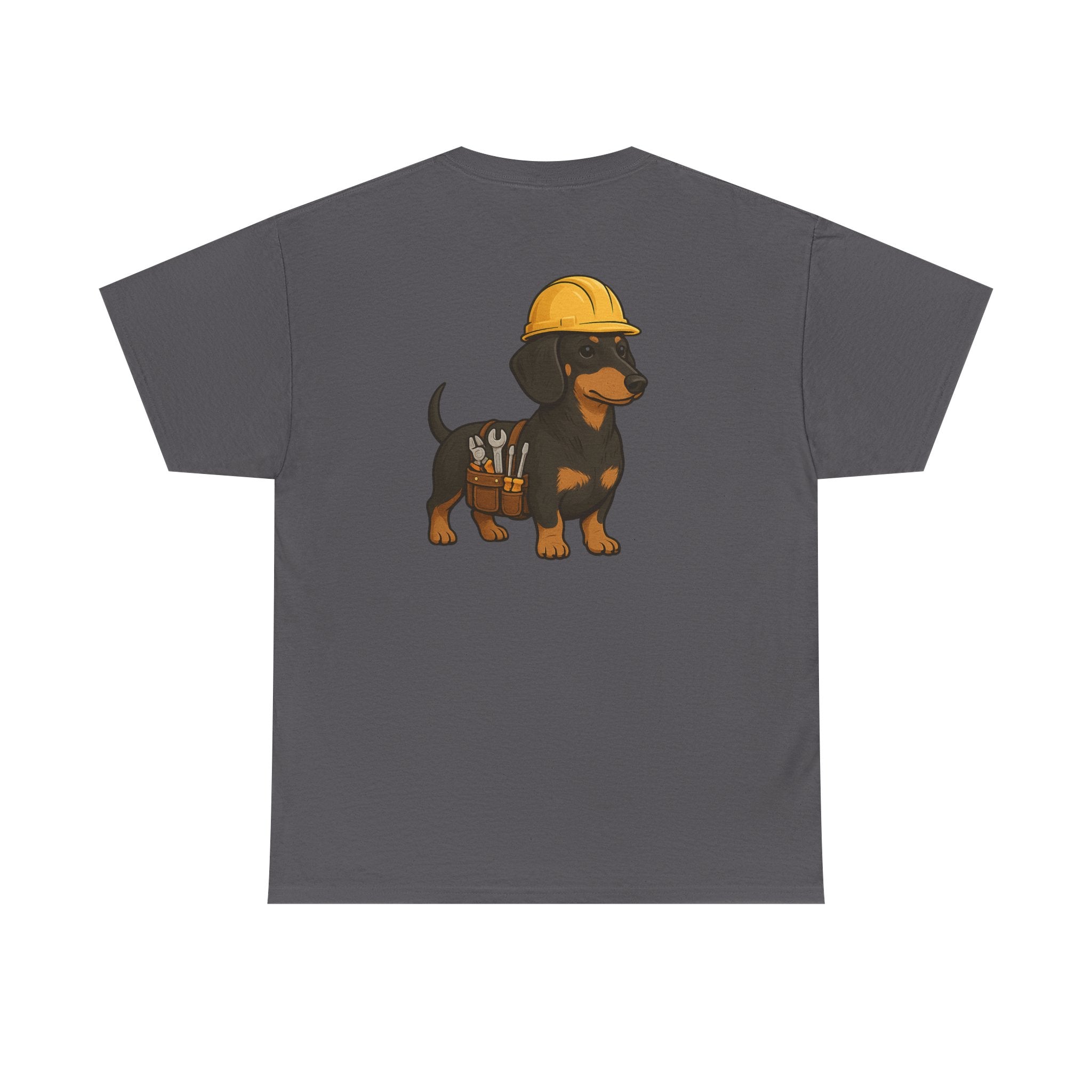 Dachshund Construction Crew Tee — Cute Dog Builder Graphic T-Shirt