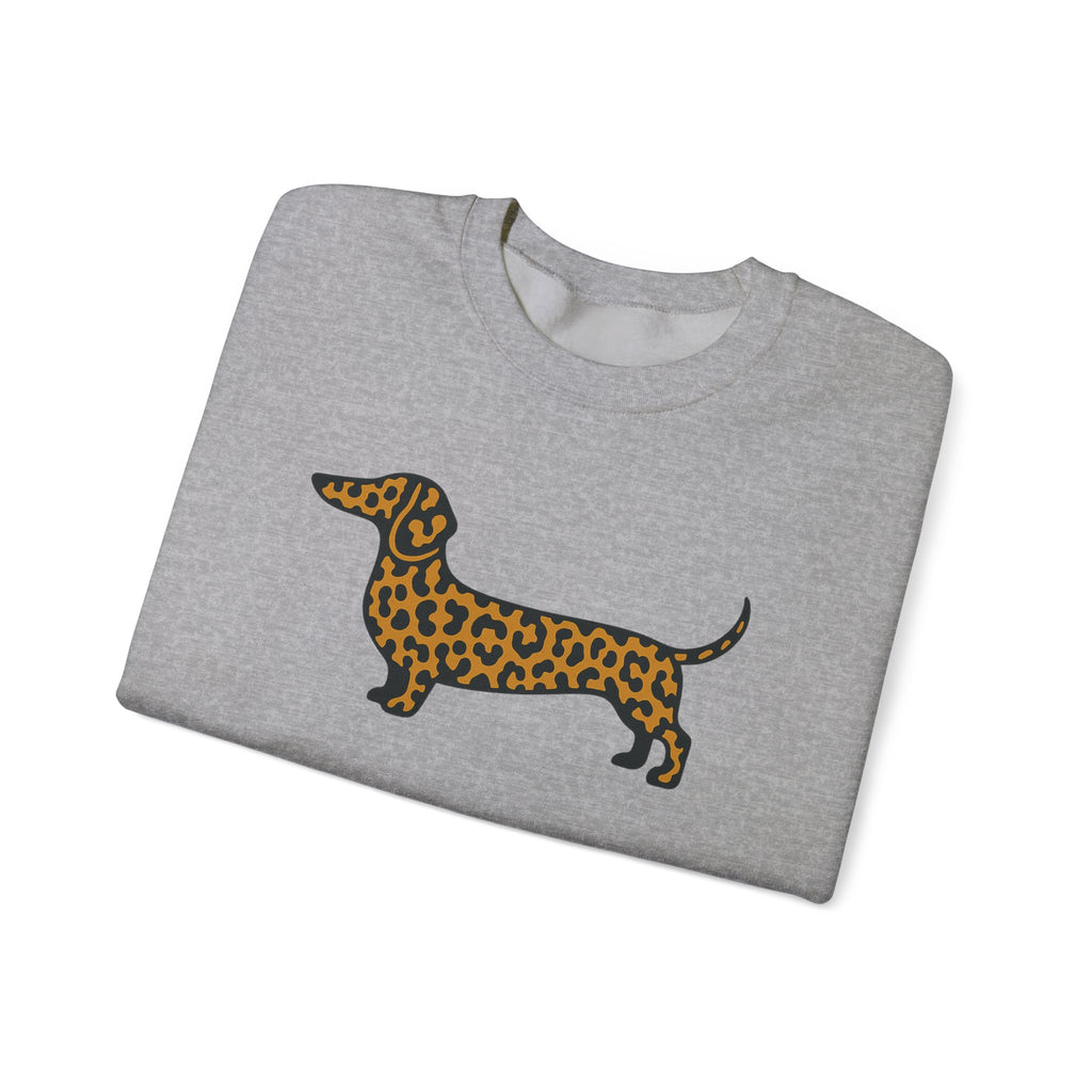Leopard Print Dachshund Sweatshirt