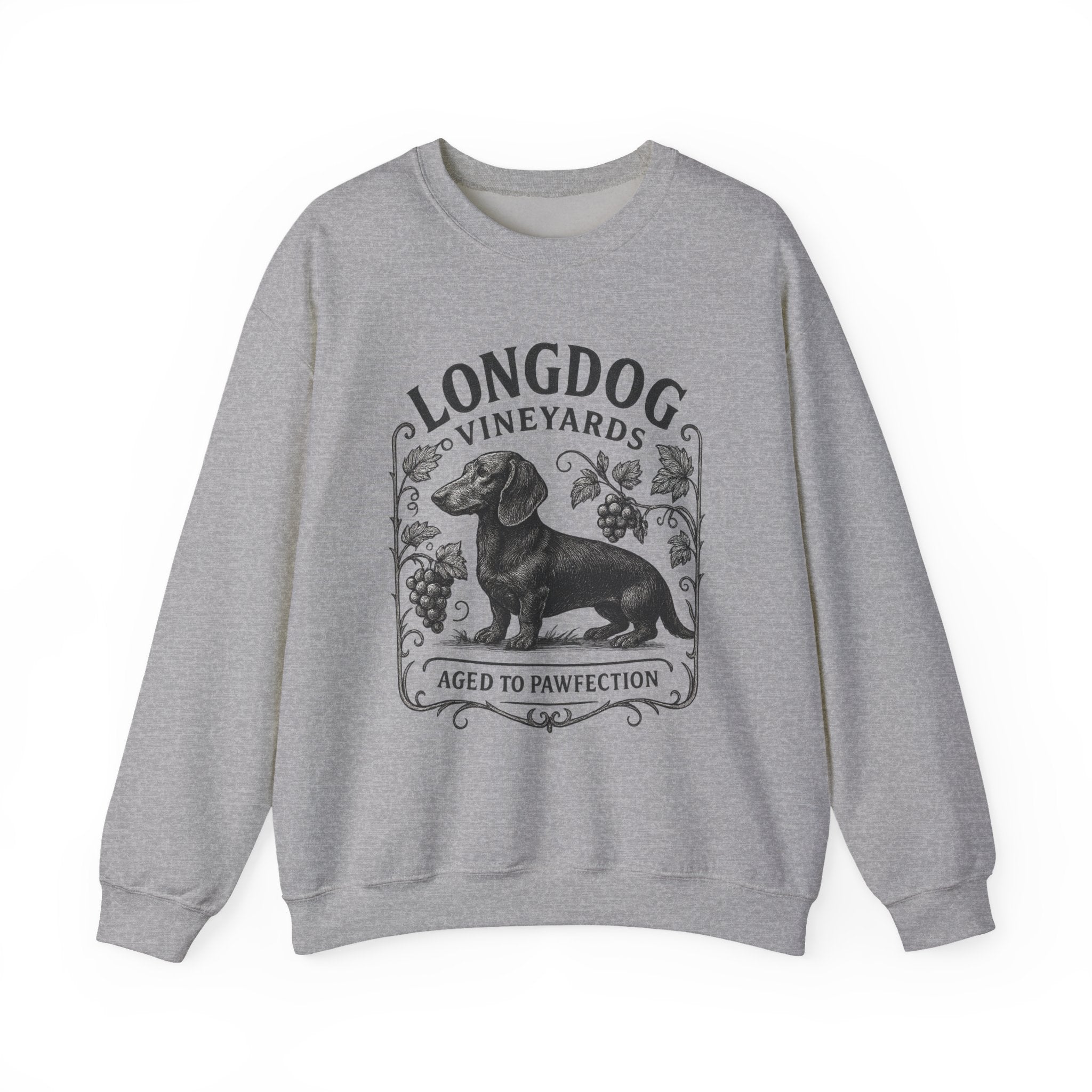 Dachshund Wine Lover Graphic crewneck sweatshirt
