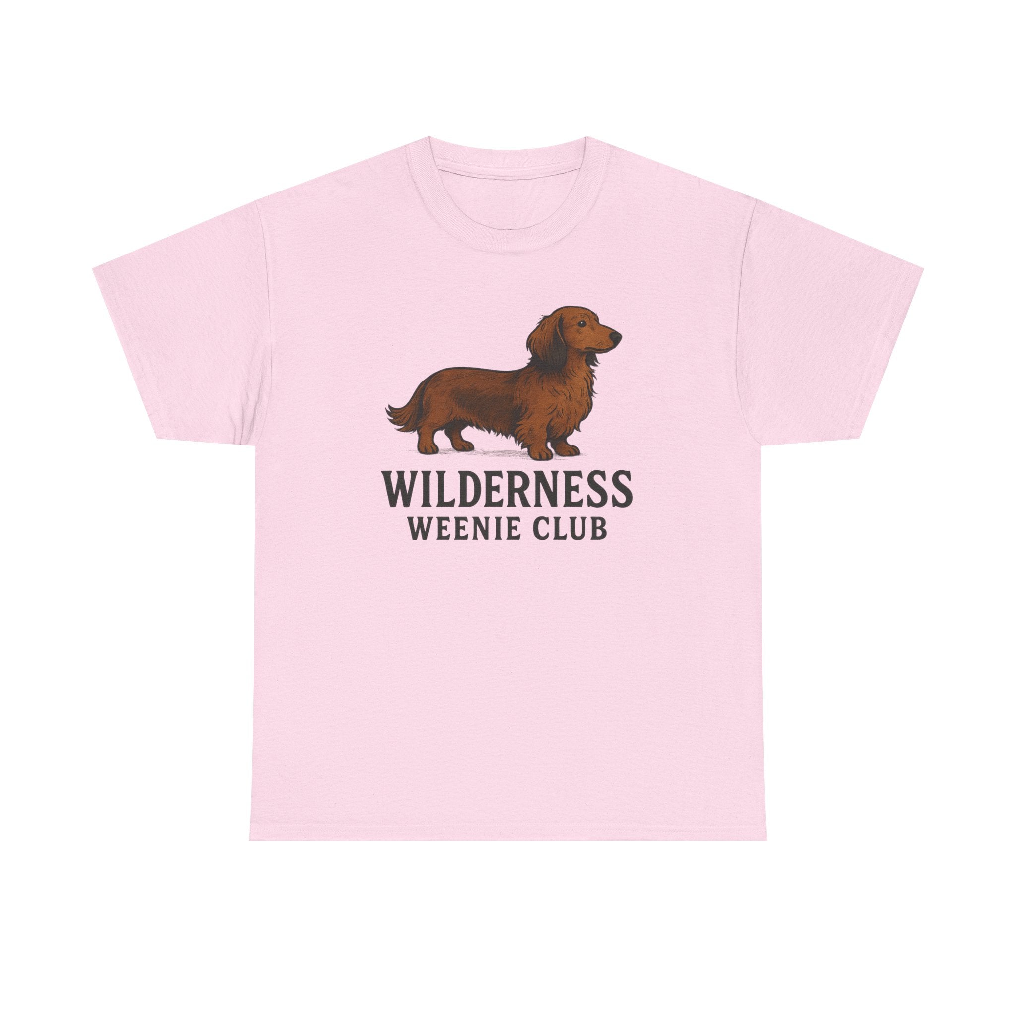 Dachshund T-Shirt — "Wilderness Weenie Club" Cute Outdoorsy Dog Tee