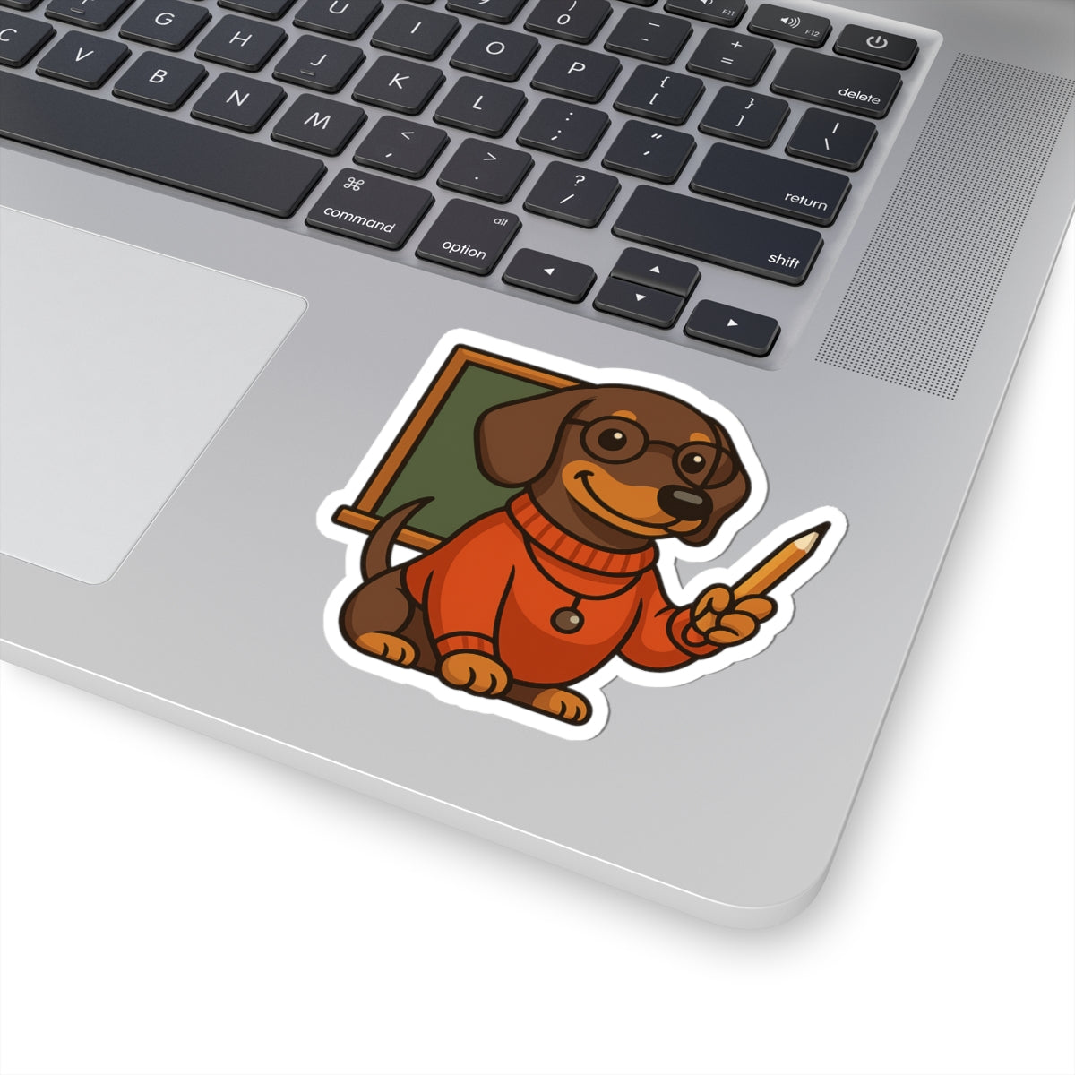 Teacher Dog Sticker, Dachshund sticker