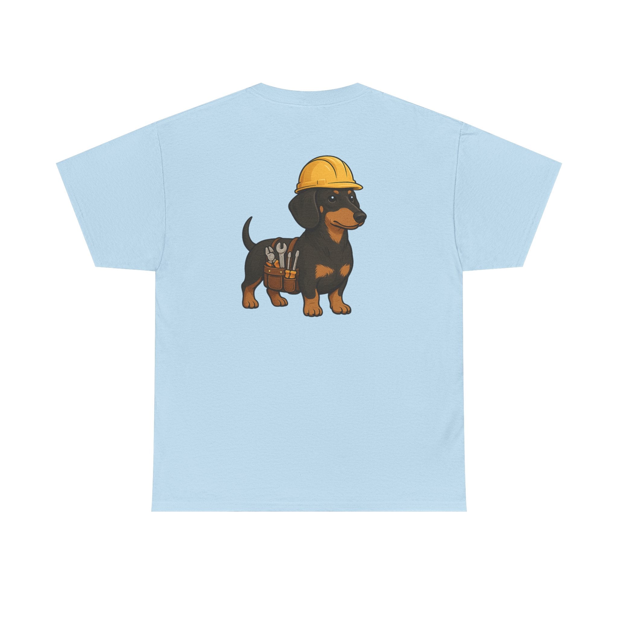 Dachshund Construction Crew Tee — Cute Dog Builder Graphic T-Shirt