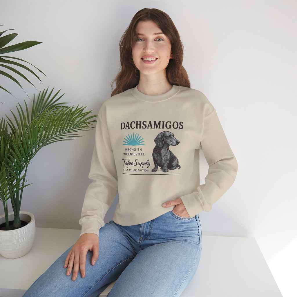 Dachsamigos Sweatshirt — Cute Dachshund Graphic Crewneck