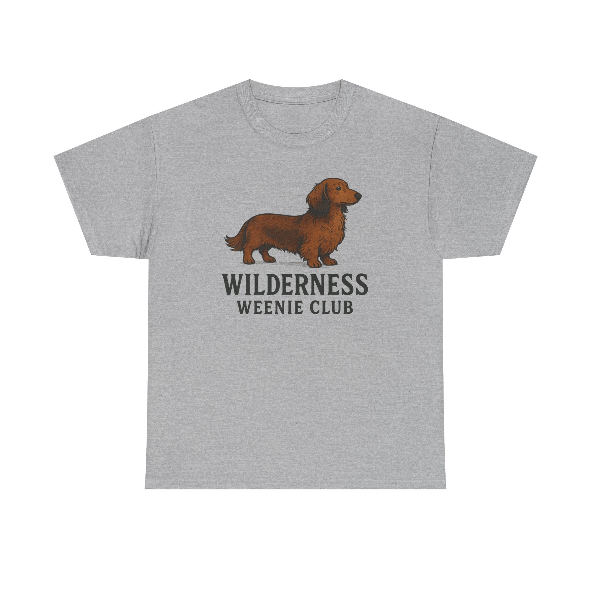 Dachshund T-Shirt — "Wilderness Weenie Club" Cute Outdoorsy Dog Tee