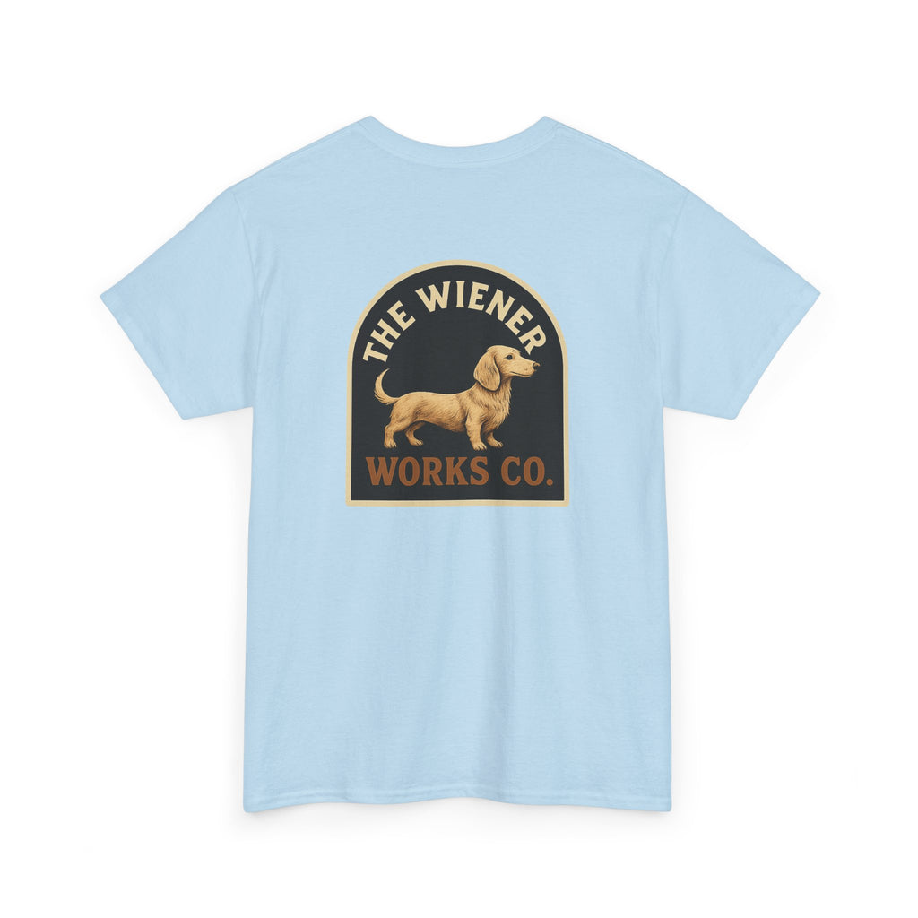 Dachshund T-Shirt — "The Wiener Works Co." Graphic Tee