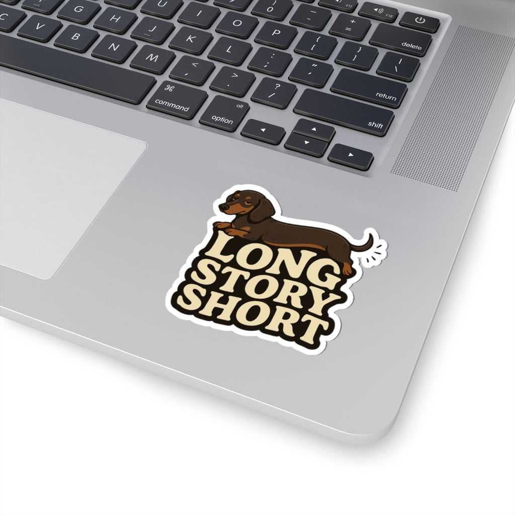Dachshund sticker, cup sticker, laptop sticker