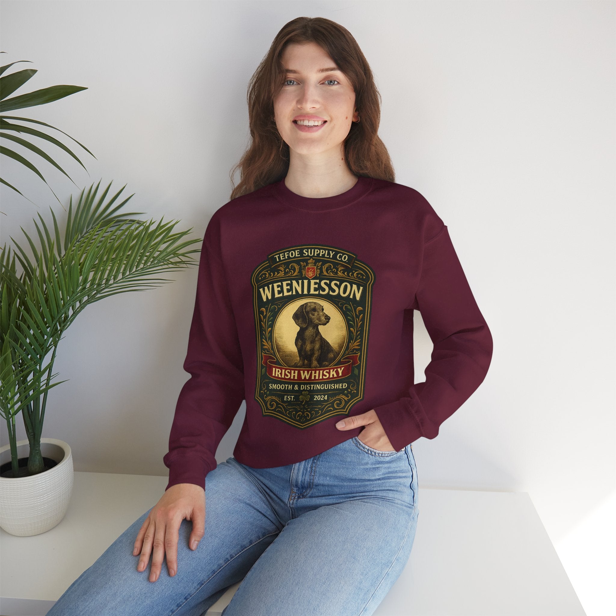 Dachshund Irish Whisky Sweatshirt