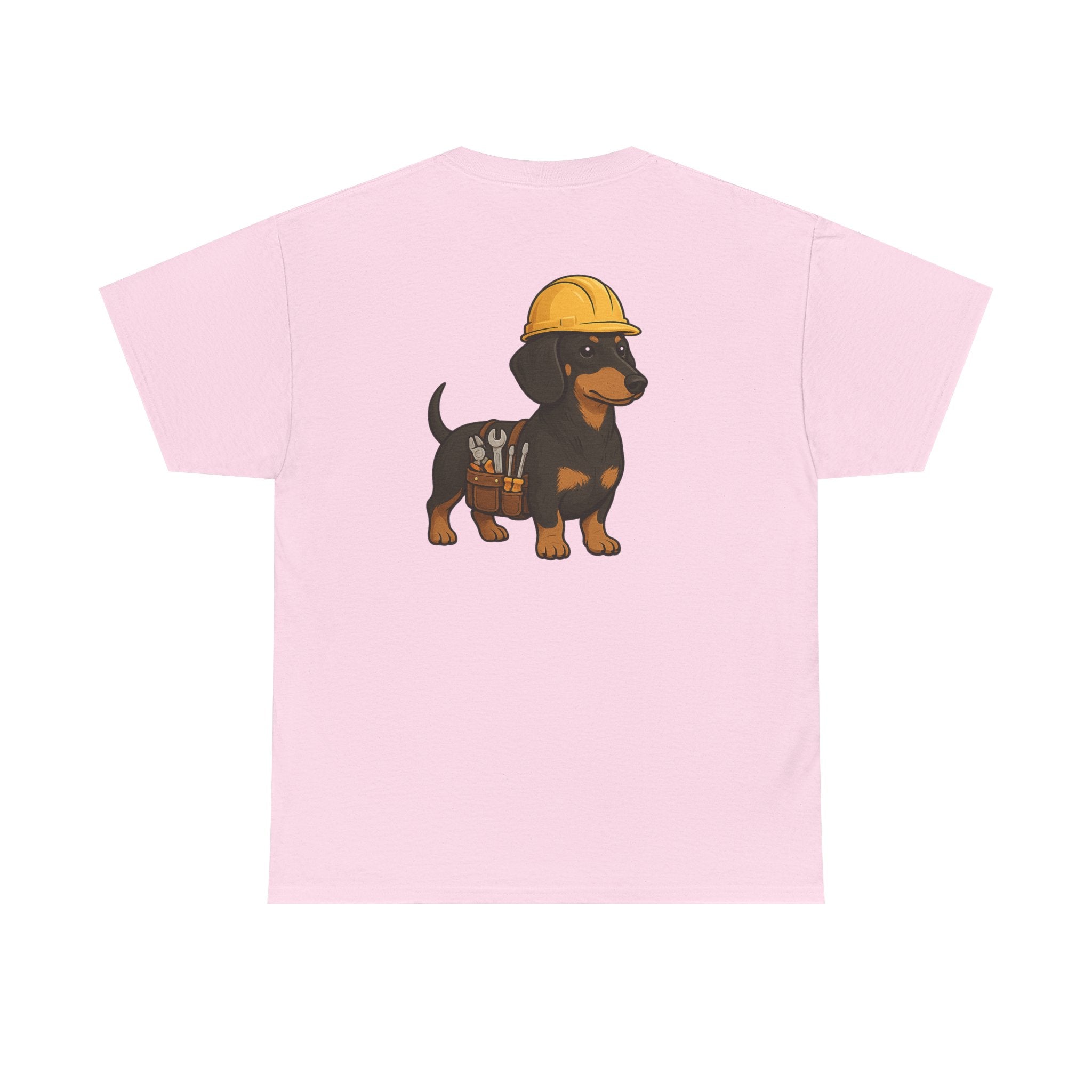 Dachshund Construction Crew Tee — Cute Dog Builder Graphic T-Shirt