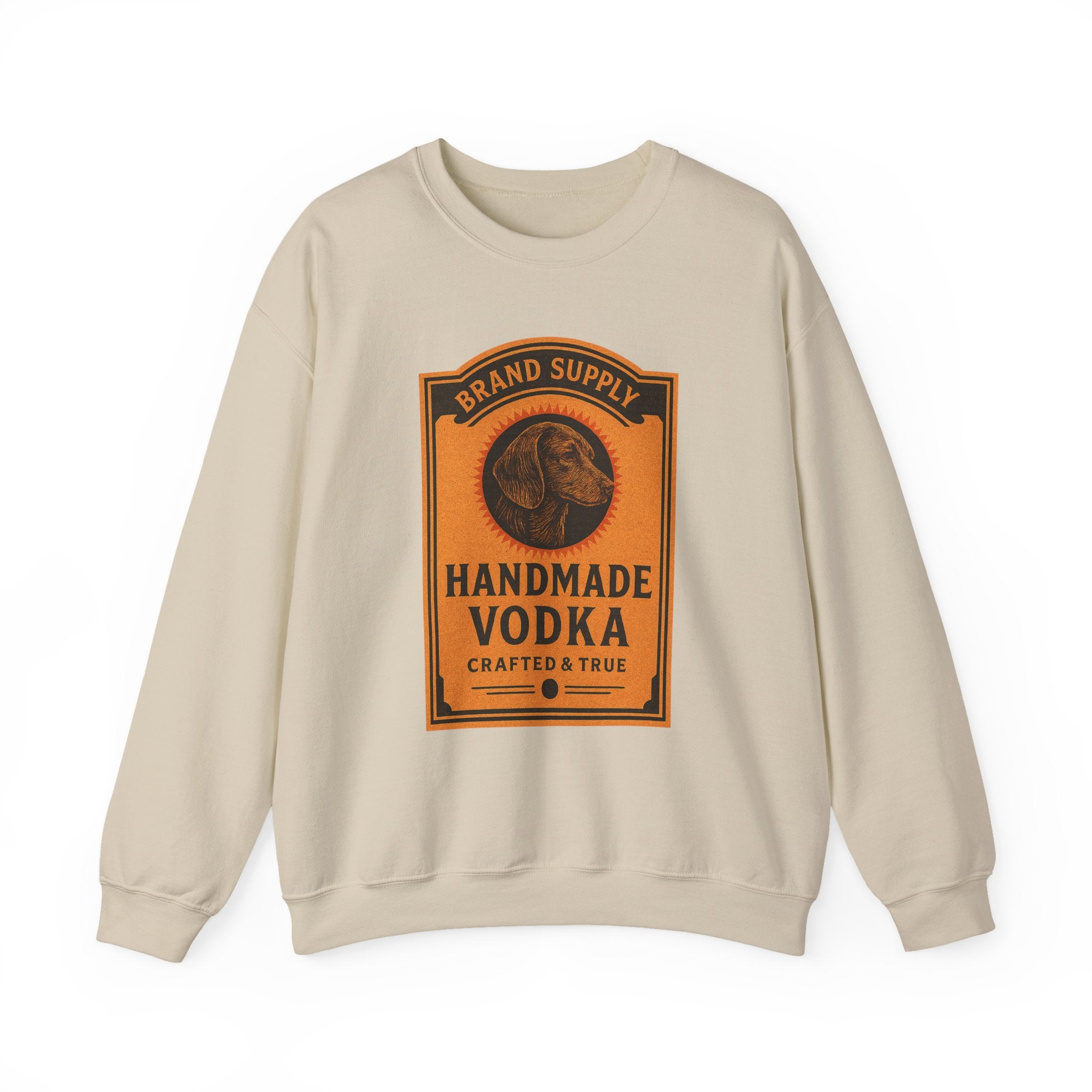 Dachshund Vodka Vintage Label Graphic sweatshirt