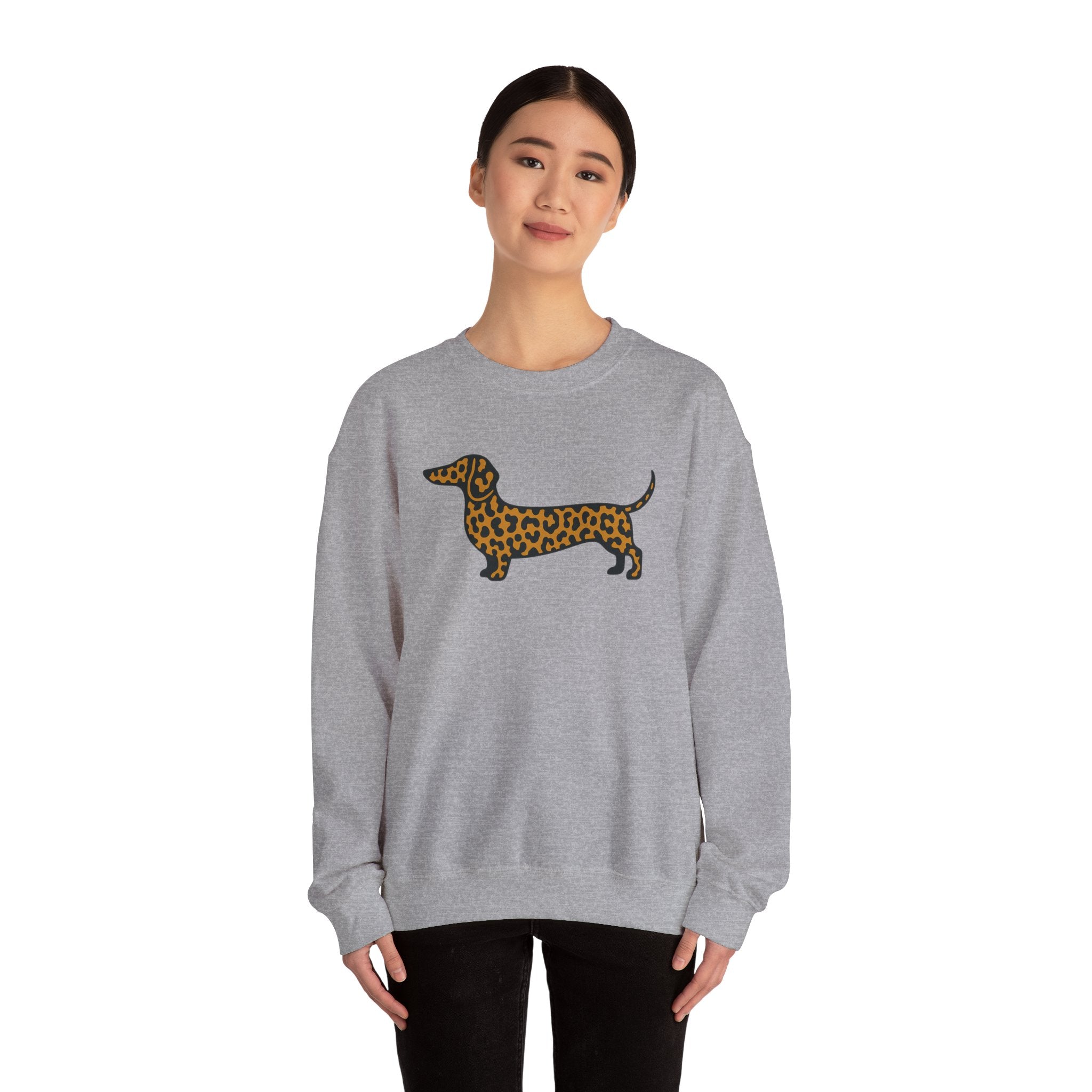 Leopard Print Dachshund Sweatshirt