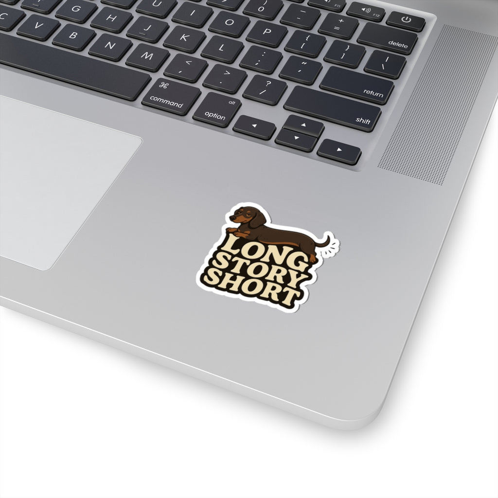 Dachshund sticker, cup sticker, laptop sticker
