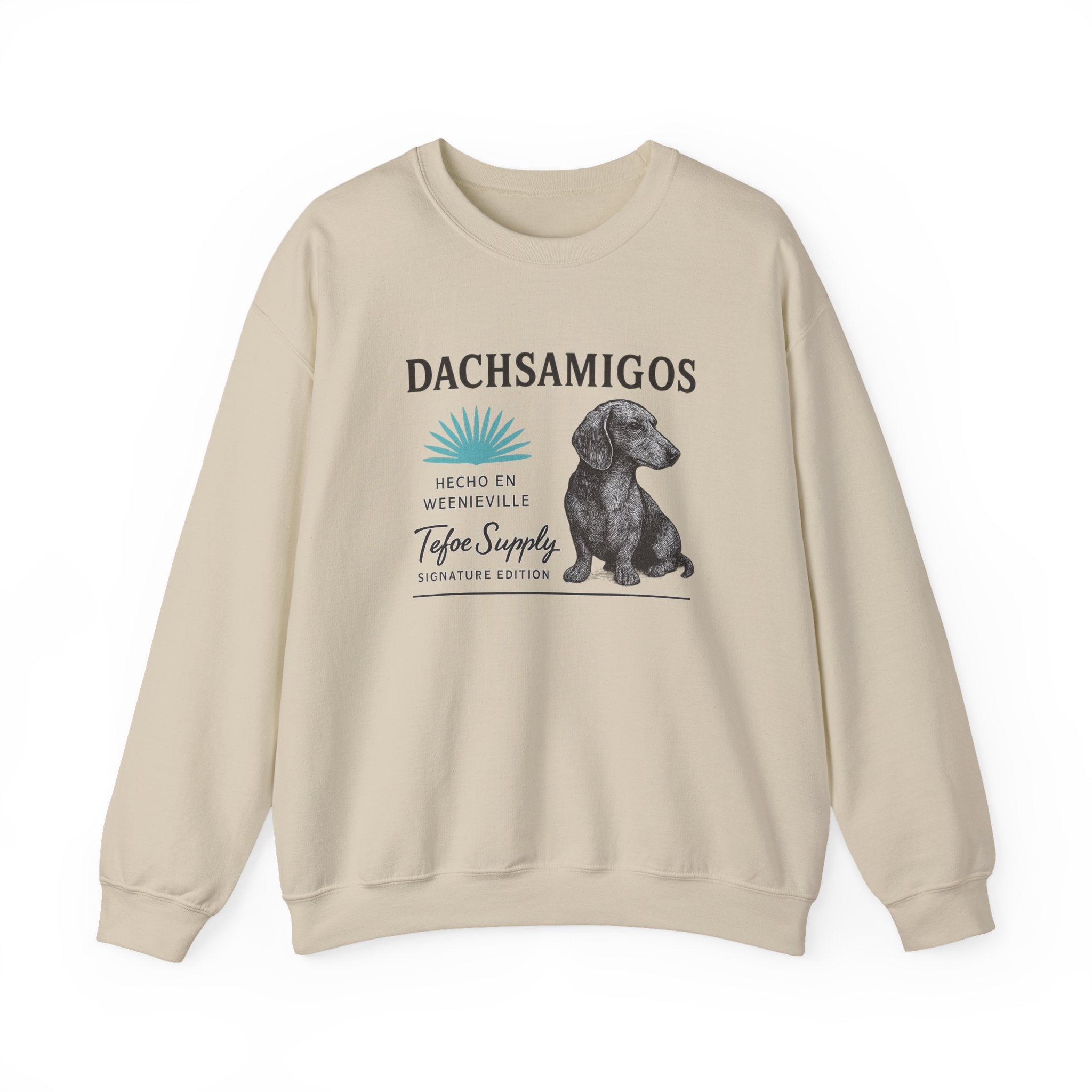 Dachsamigos Sweatshirt — Cute Dachshund Graphic Crewneck