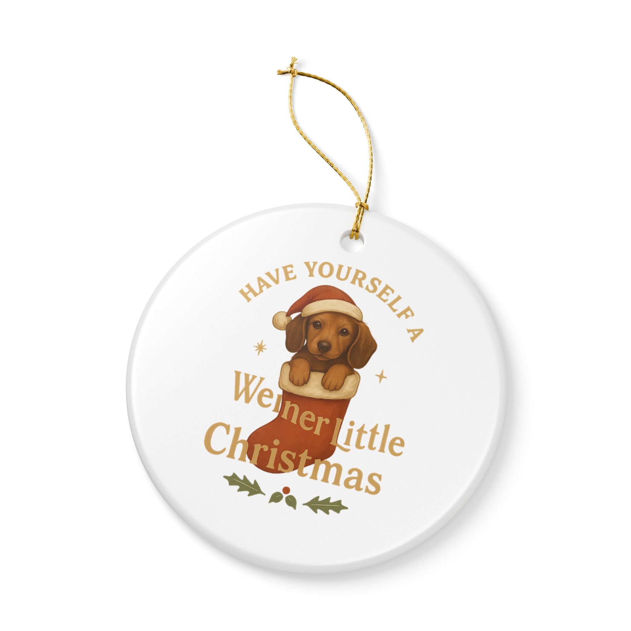 Dachshund Christmas Ornament