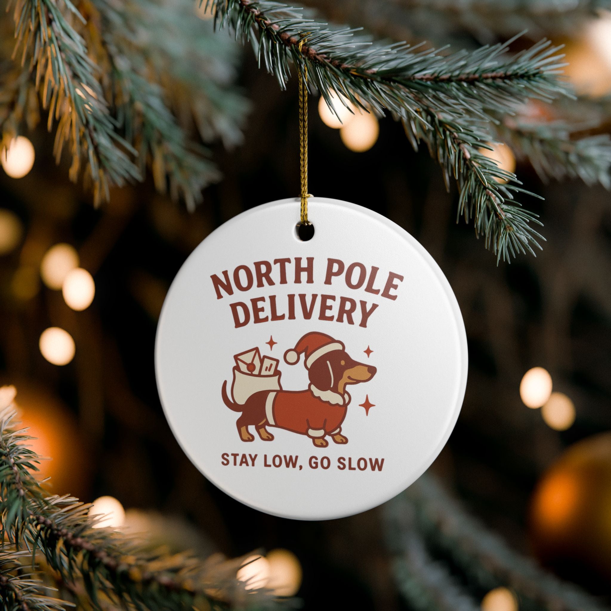 Dachshund Christmas Ornament