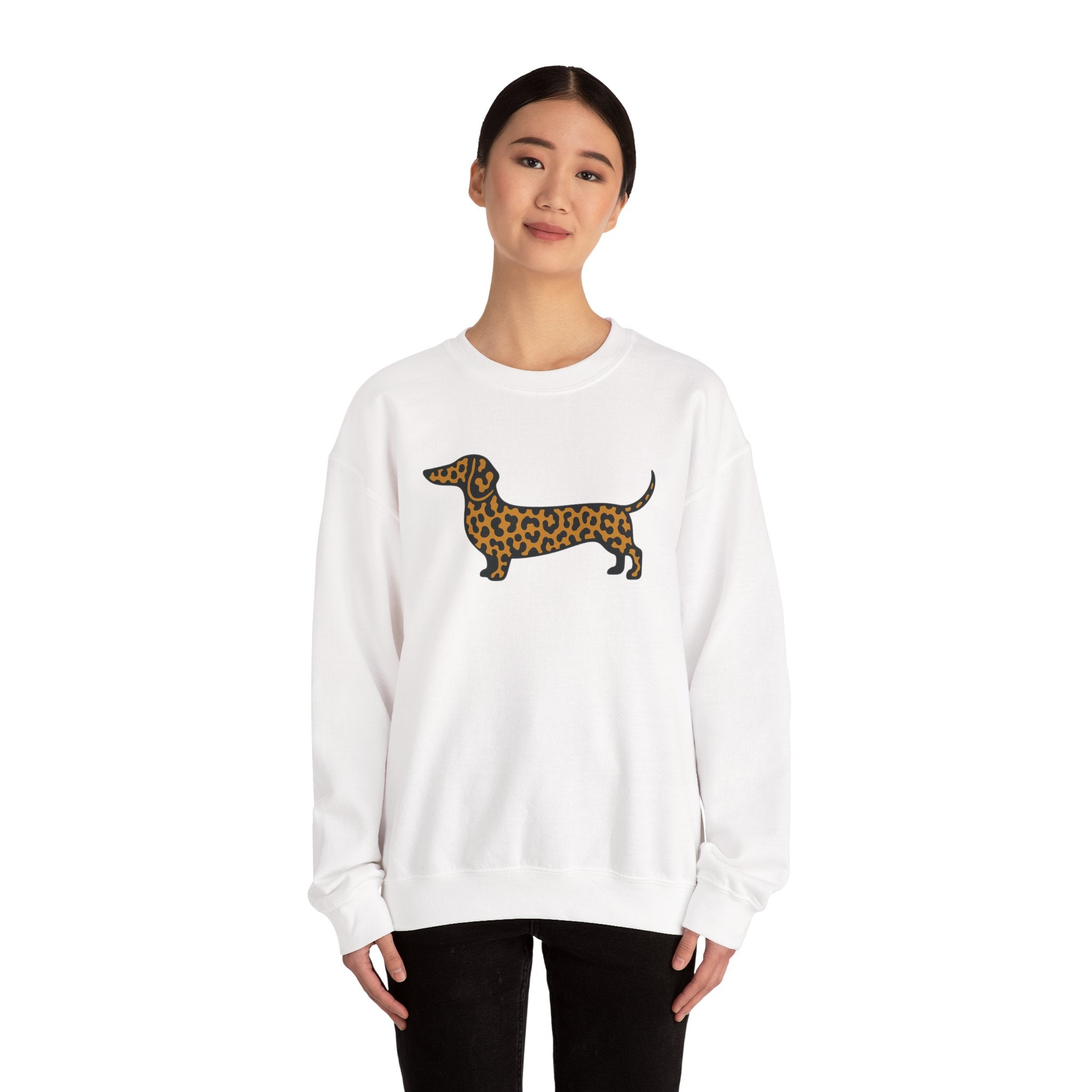 Leopard Print Dachshund Sweatshirt