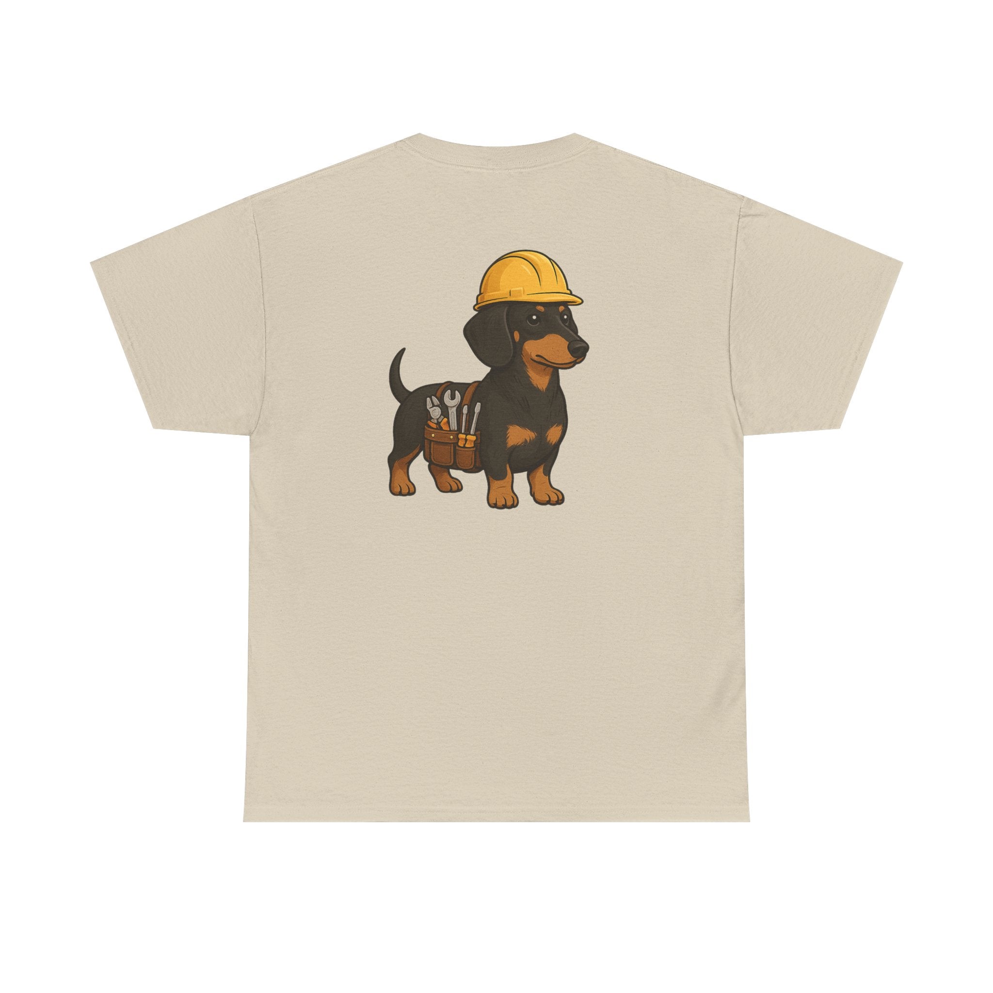 Dachshund Construction Crew Tee — Cute Dog Builder Graphic T-Shirt
