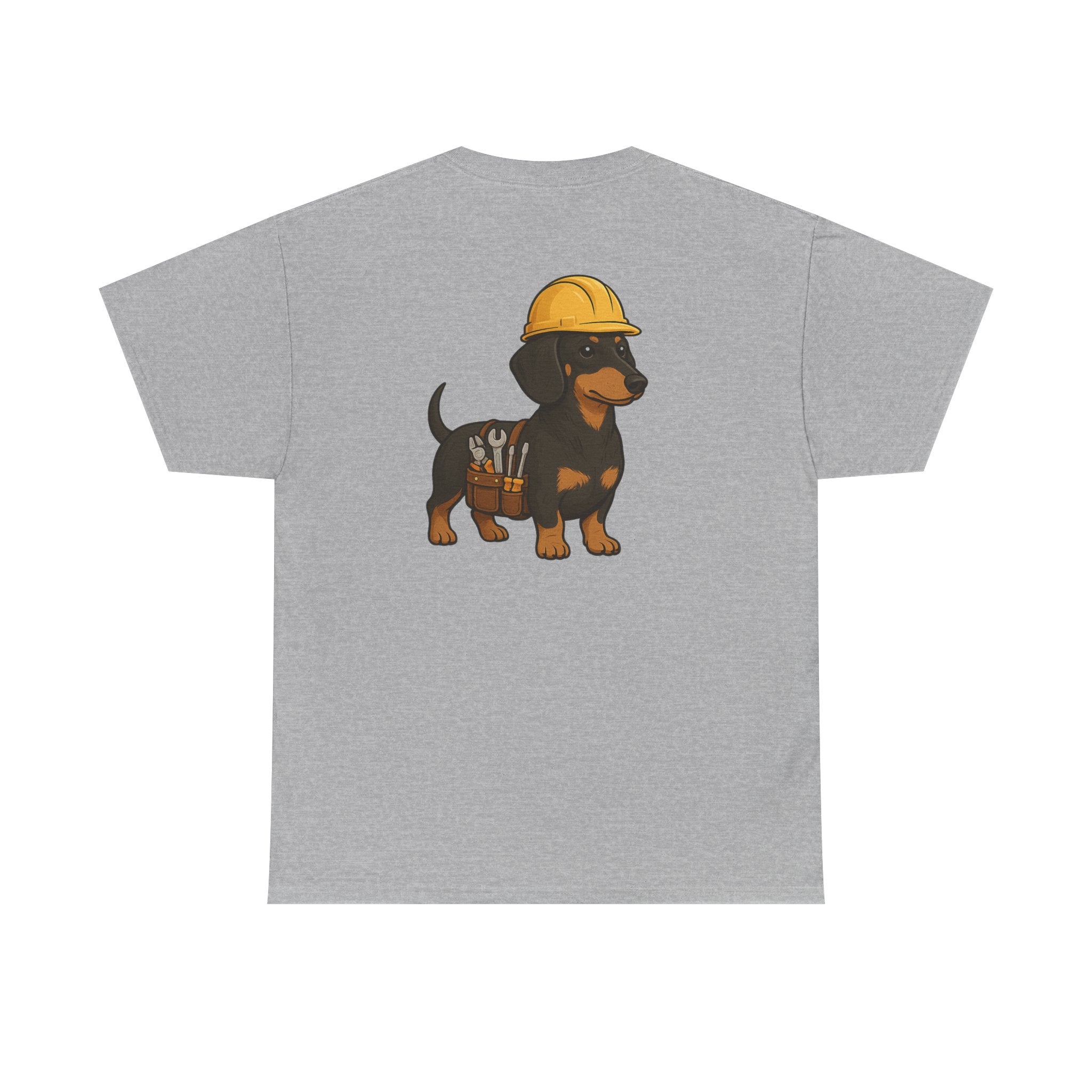 Dachshund Construction Crew Tee — Cute Dog Builder Graphic T-Shirt
