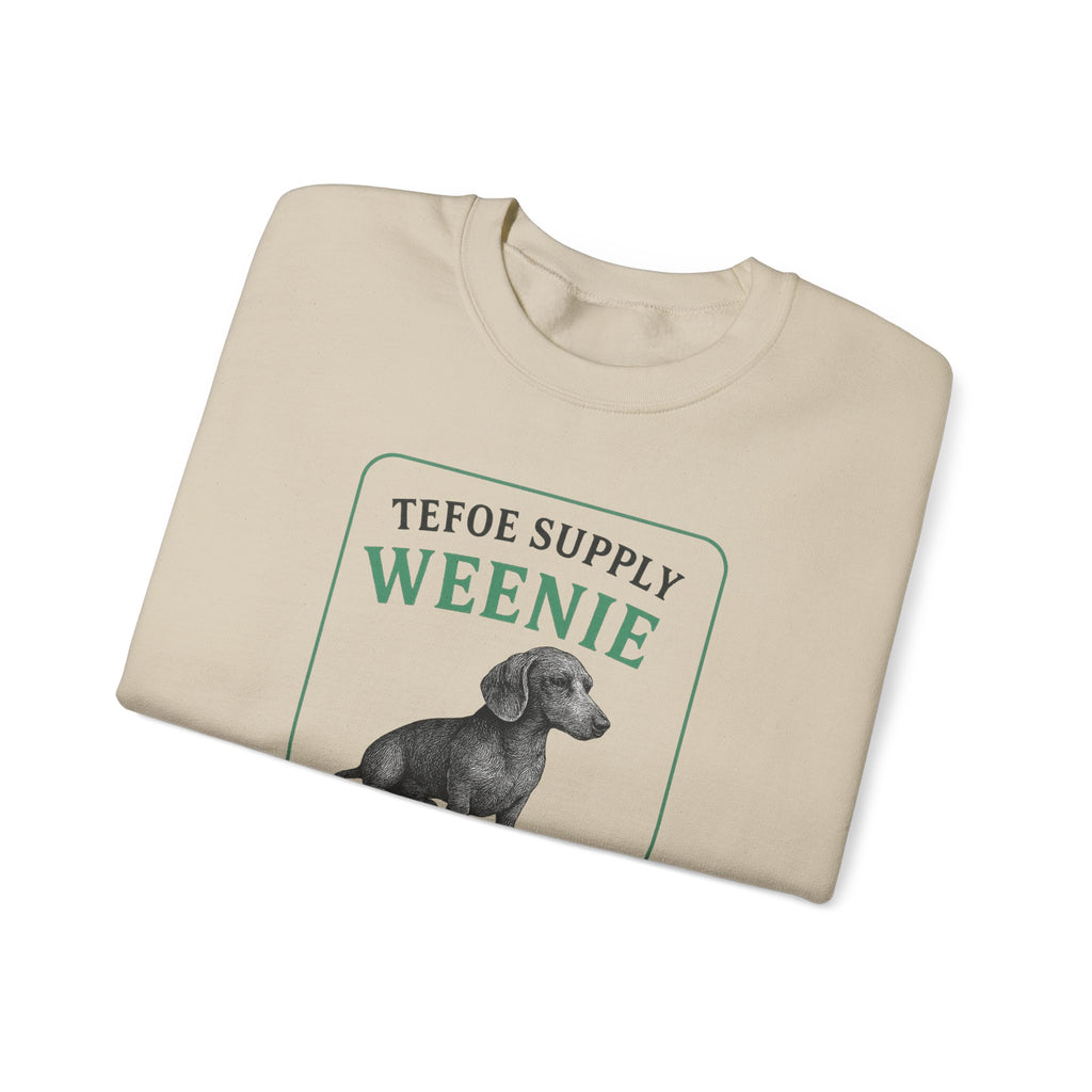 Weenie Patron Crewneck Sweatshirt — Dachshund 'Patrón' Graphic Crew