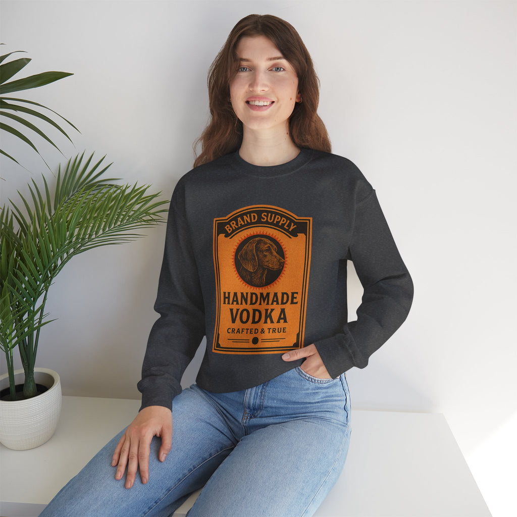 Dachshund Vodka Vintage Label Graphic sweatshirt