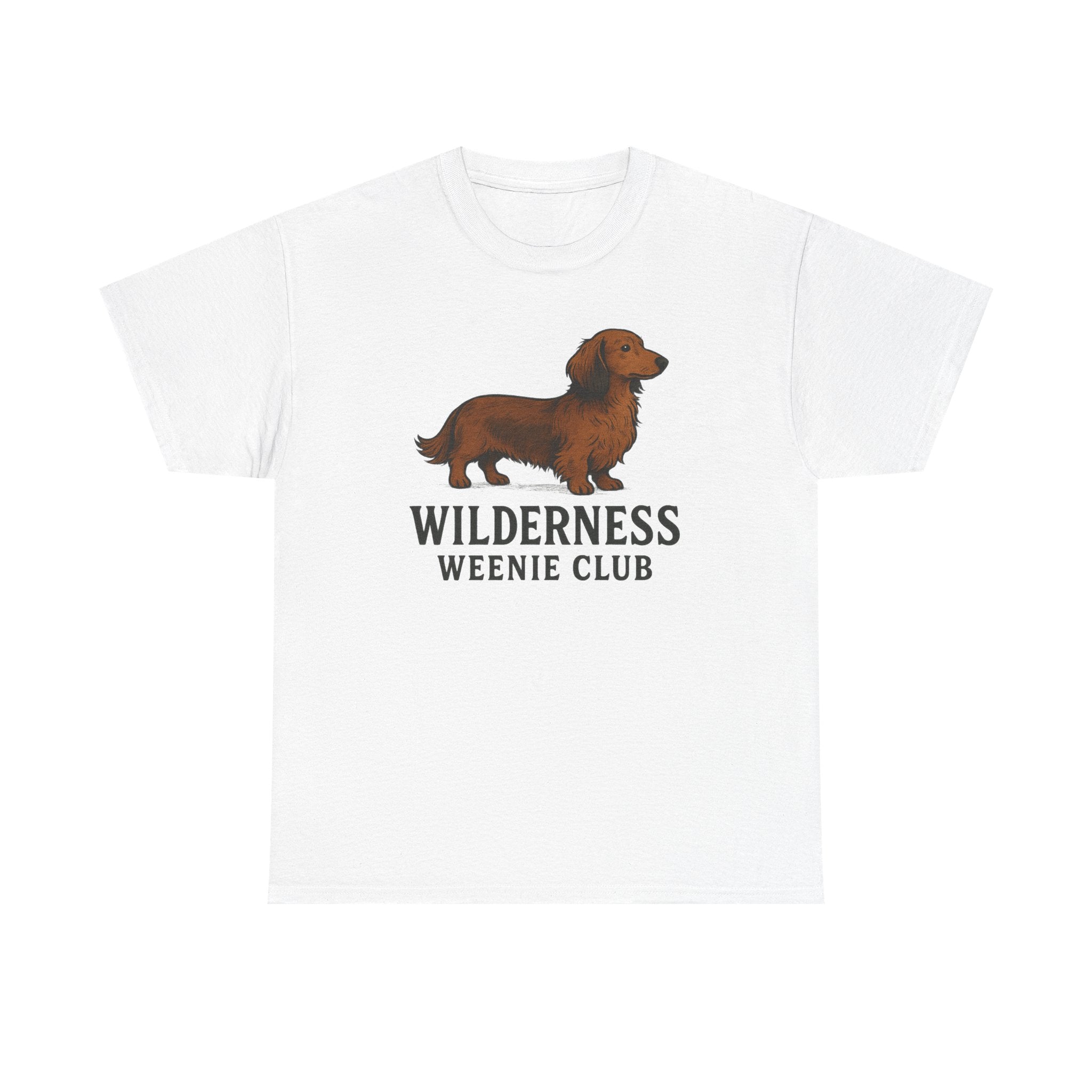 Dachshund T-Shirt — "Wilderness Weenie Club" Cute Outdoorsy Dog Tee