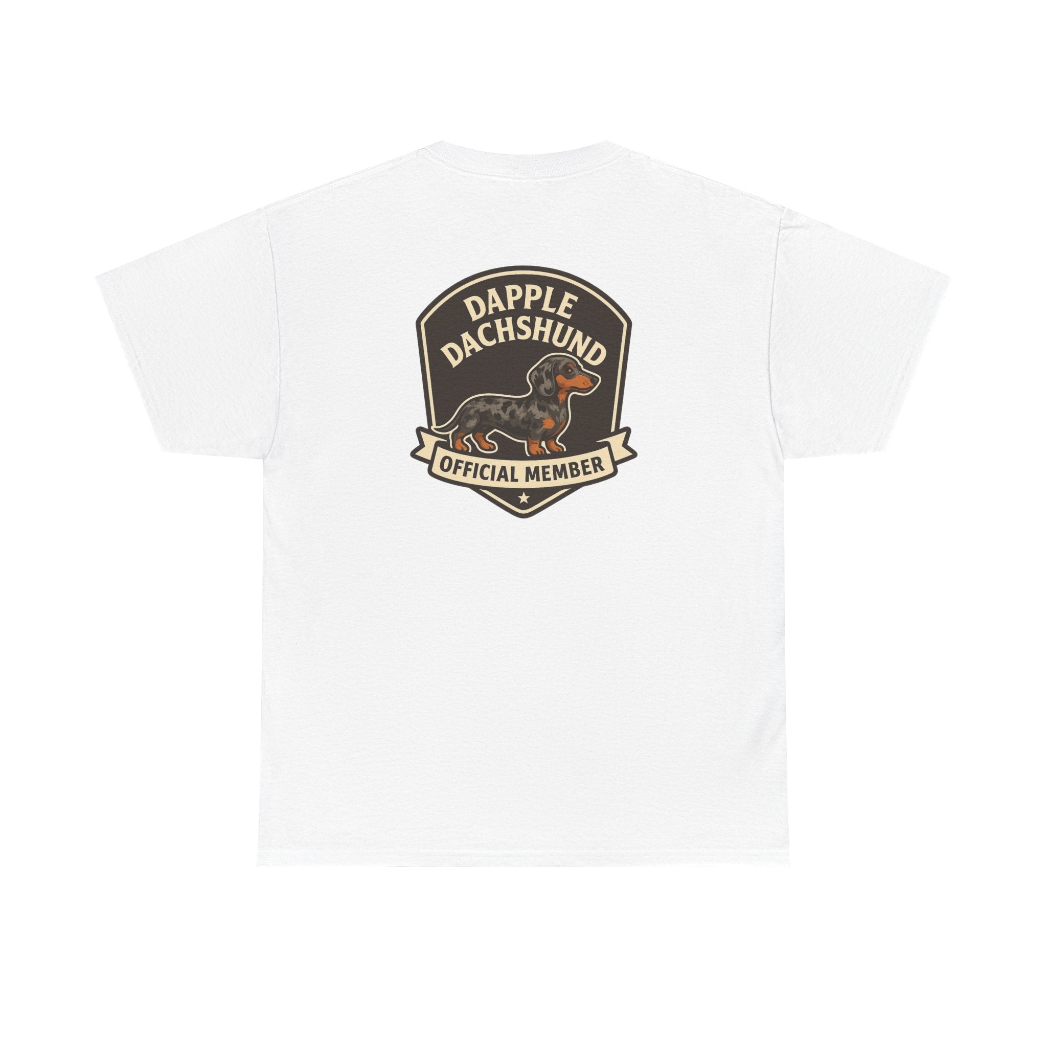 Dapple Dachshund Tee — "Official Member" Dog Lover Graphic T-Shirt