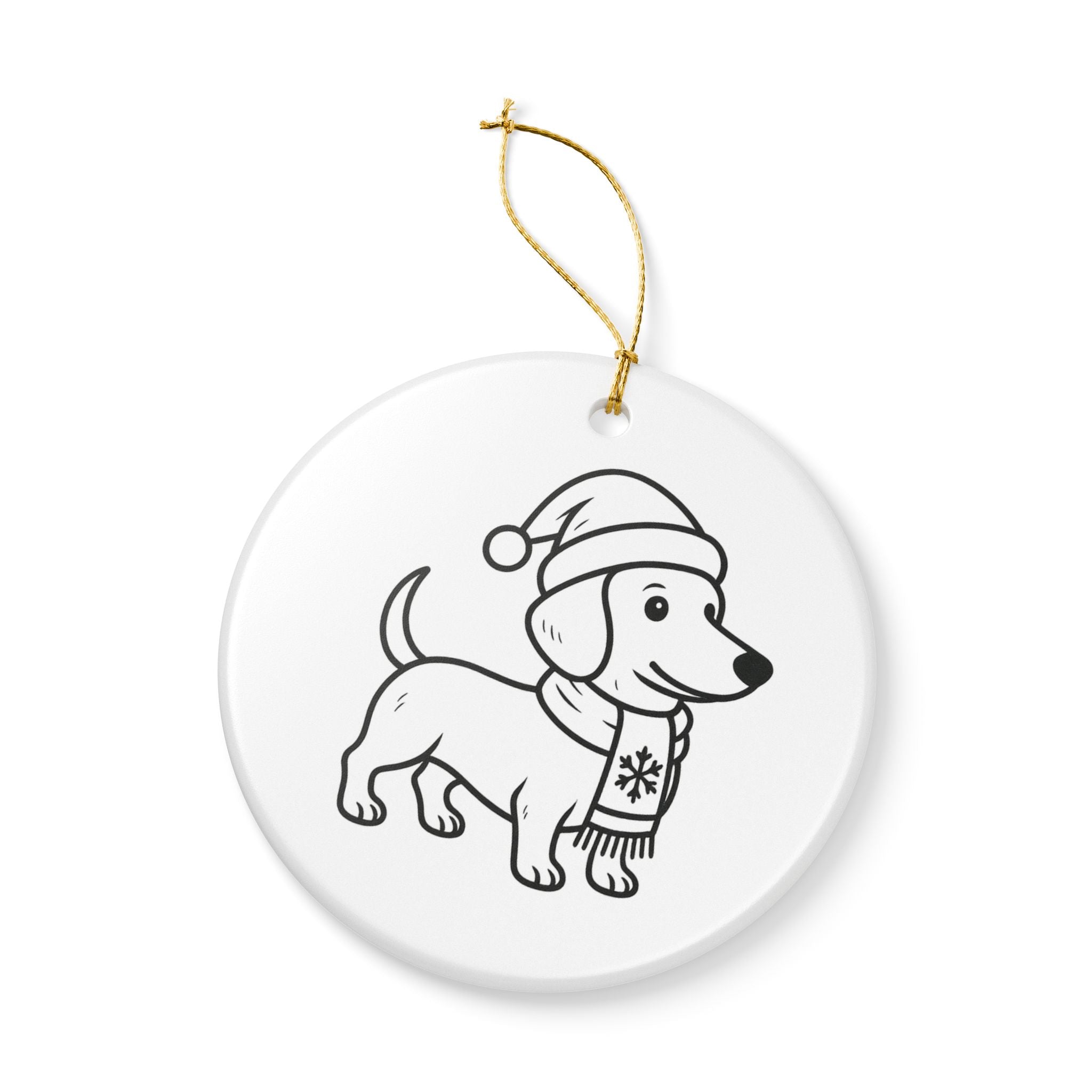 Dachshund Christmas Ornament
