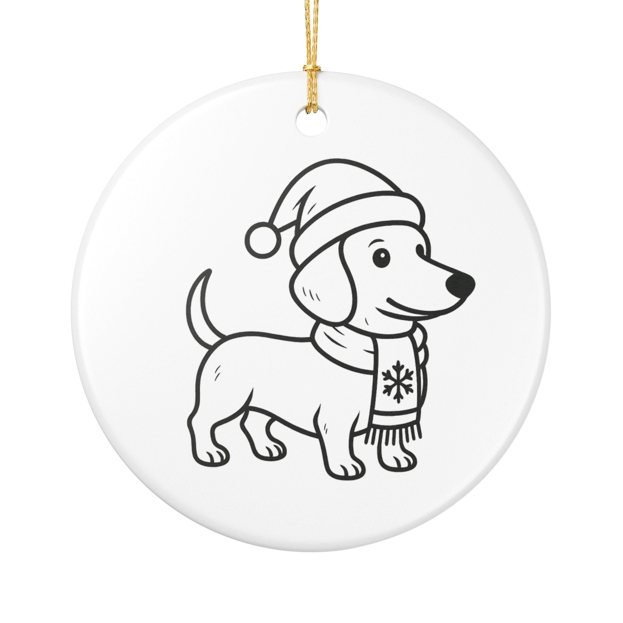 Dachshund Christmas Ornament